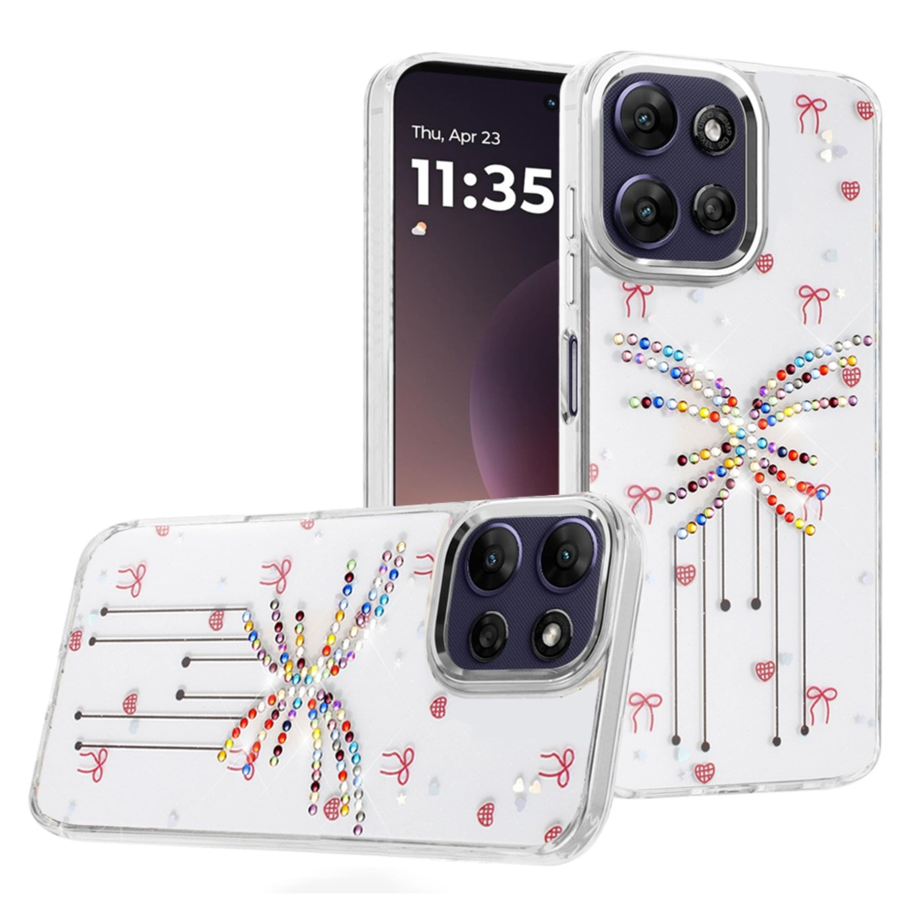 Kitcheniva - Sparkling Epoxy Bling Case With Tempered Glass For Moto G Power 2025/2026 J - Multicolor price history on PriceWatchPro