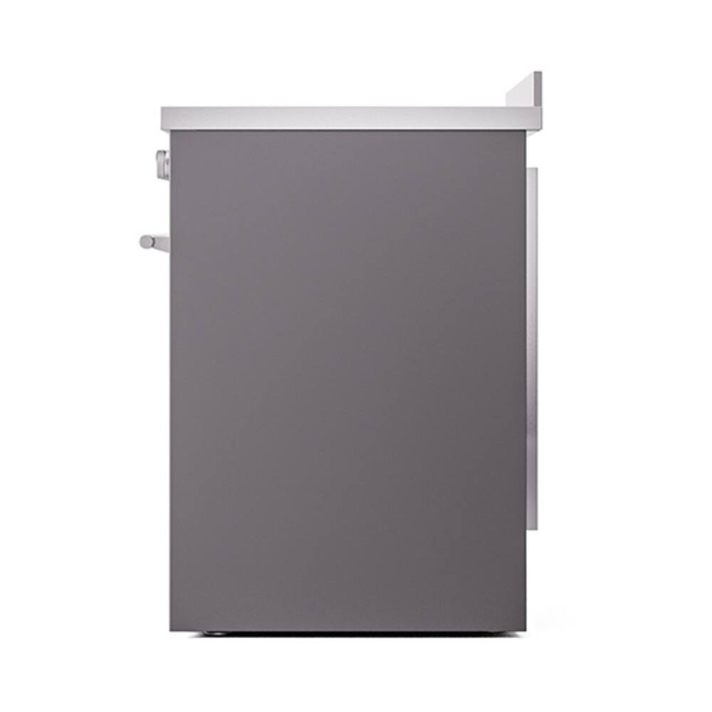 Alt View 4. ILVE - ILVE Professional Plus II Series 30 in. Induction Range with 4 Induction Elements (Satin Trim) - Graphite Matte.