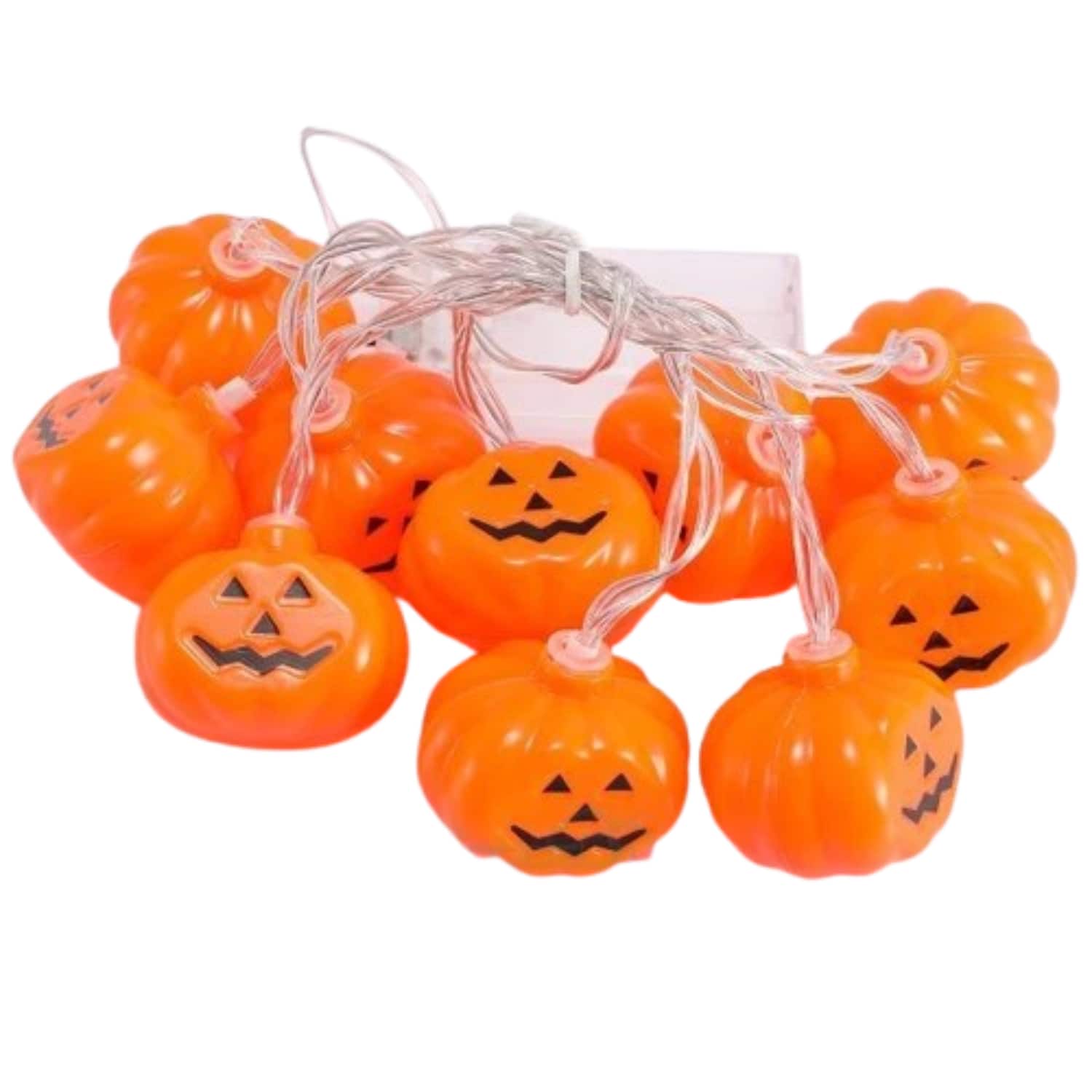 Stock Preferred - Halloween Pumpkin & Ghost LED String Lights - White