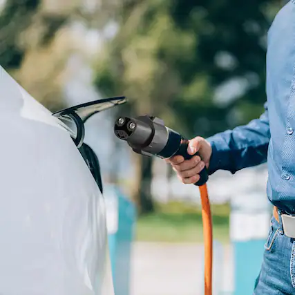 Front. MOOSOO - J1772 to Tesla Charger Adapter, 80 Amp 240V AC, SAE J1772 EV Charging Adapter, Anti-Drop Lock For Tesla Model 3, Y, S, X - Black.