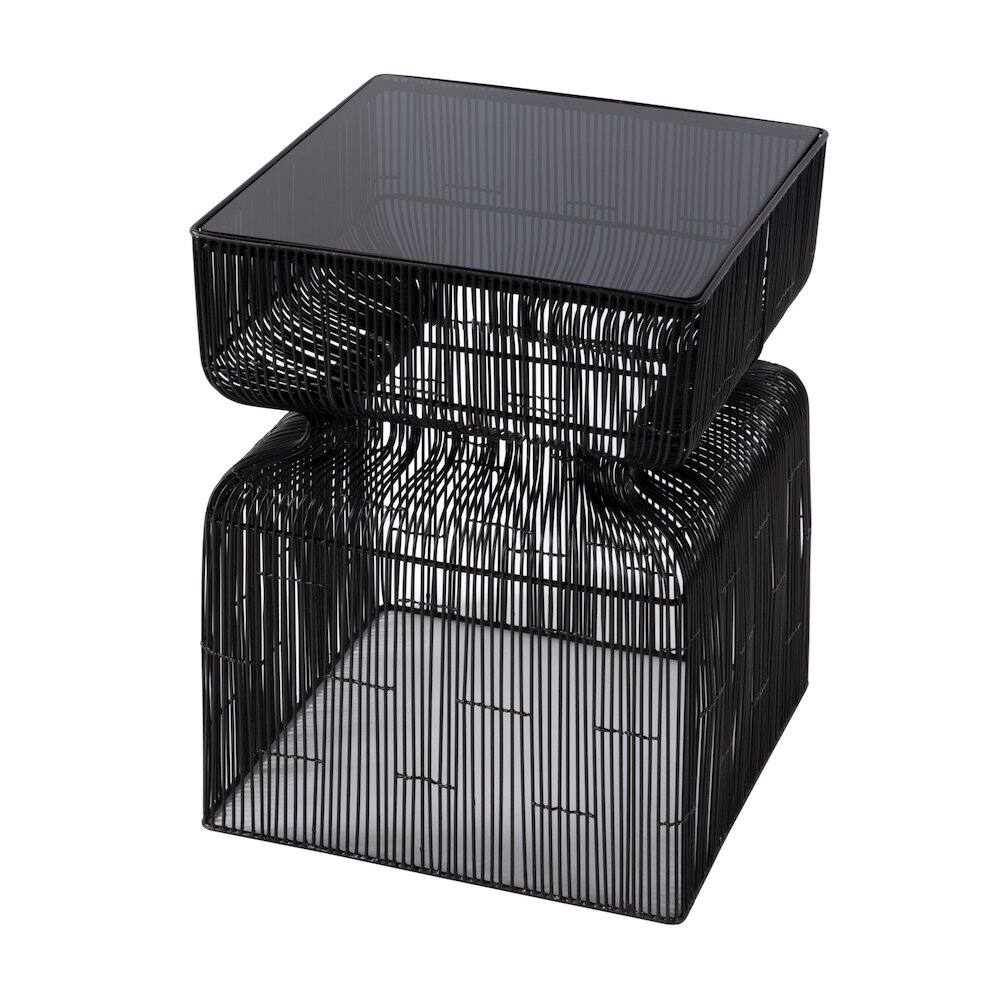 Alt View 1. Butler Specialty - Ivar 14 in. W Square Stainless Steel Modern End Table - Bronze.