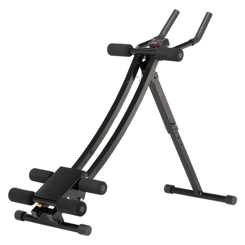 Back. HTUTWOO - AB Workout Machine - Home Gym Core Abdominal Trainers, Adjustable Exercise Equipment, Full Body Strength Training, Black - Black.