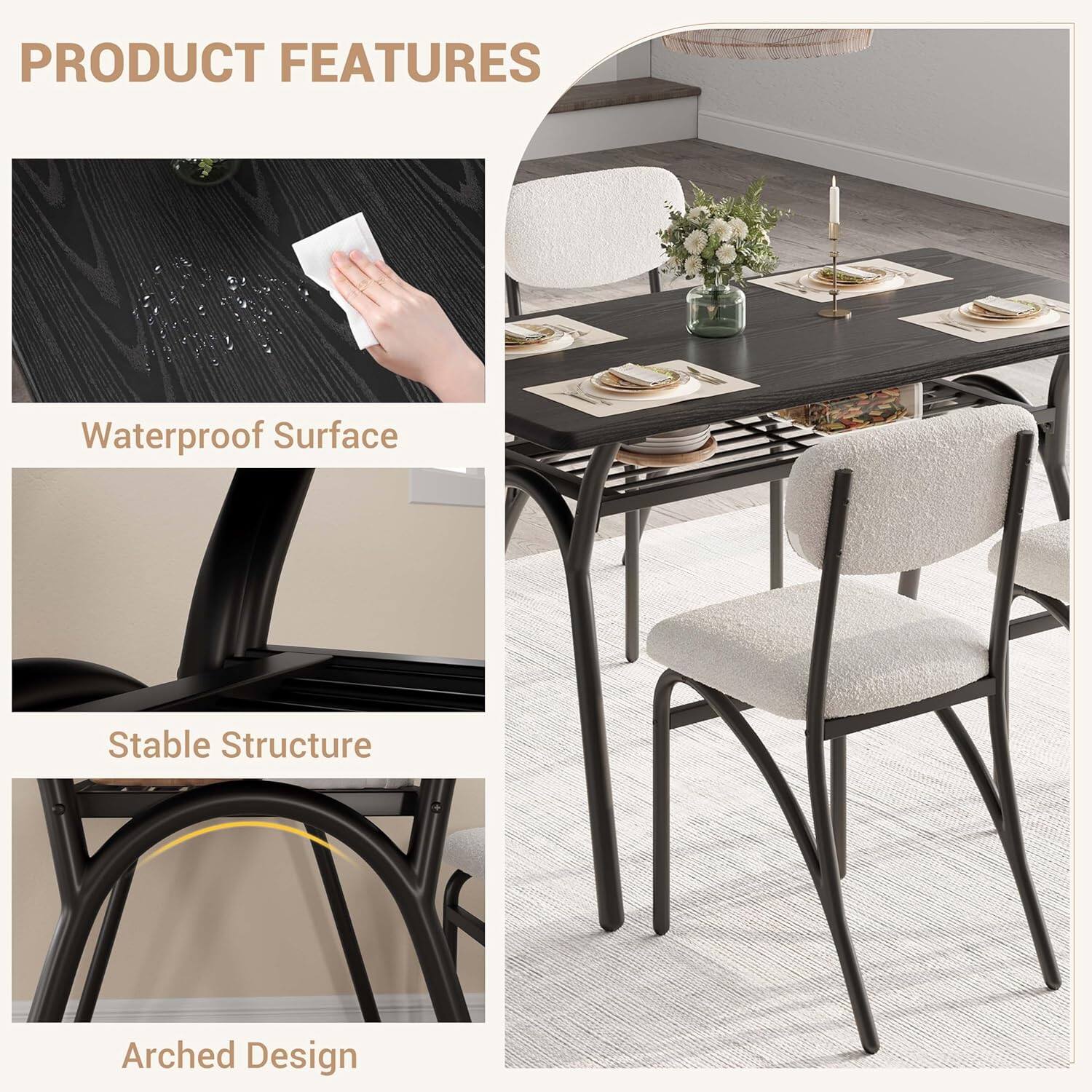 PRODUCT FEATURES

- Waterproof Surface
- Stable Structure
- Arched Design