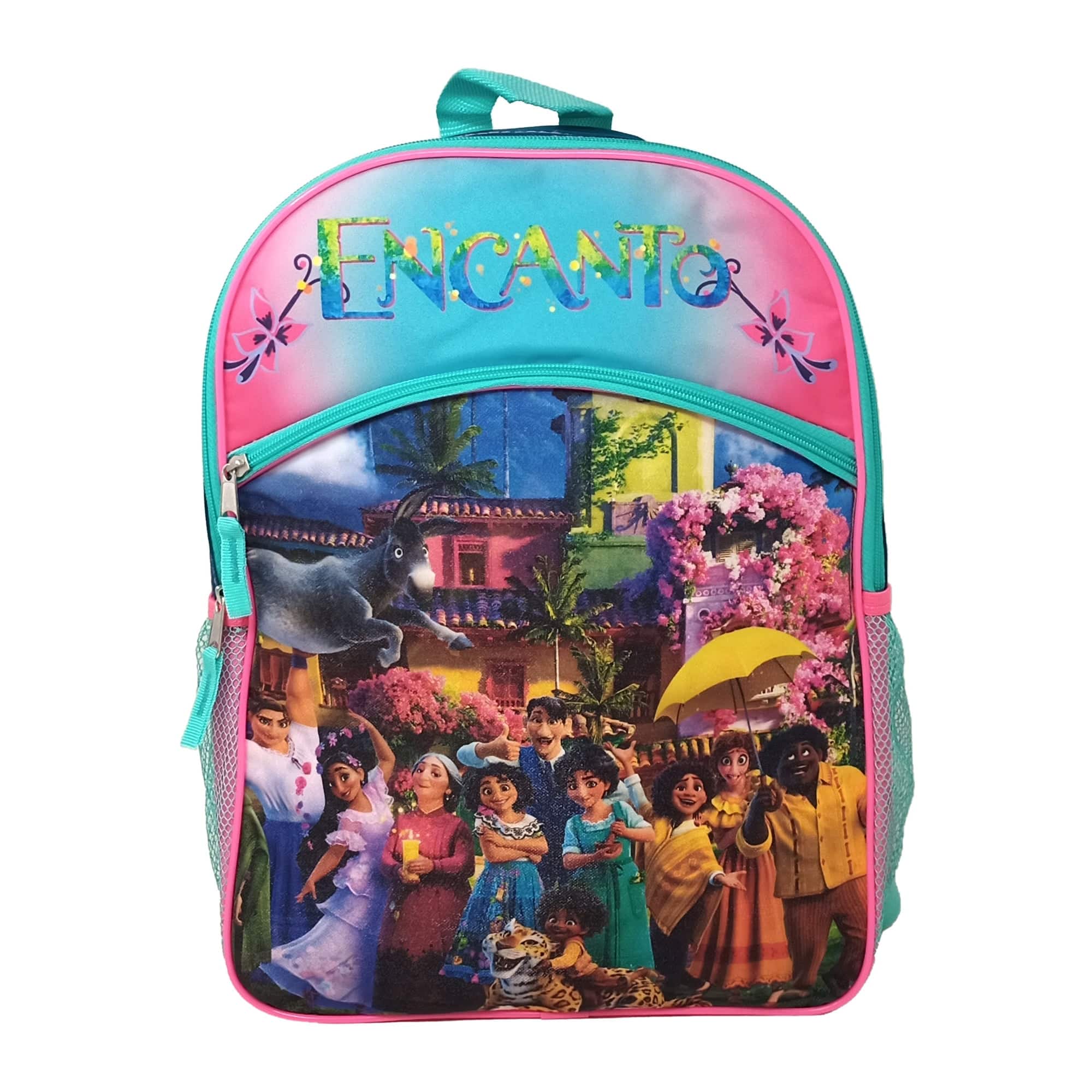 Encanto Backpack 16" Disney Girls Madrigal Family Maribel Isabela Luisa Bruno - Multicolored