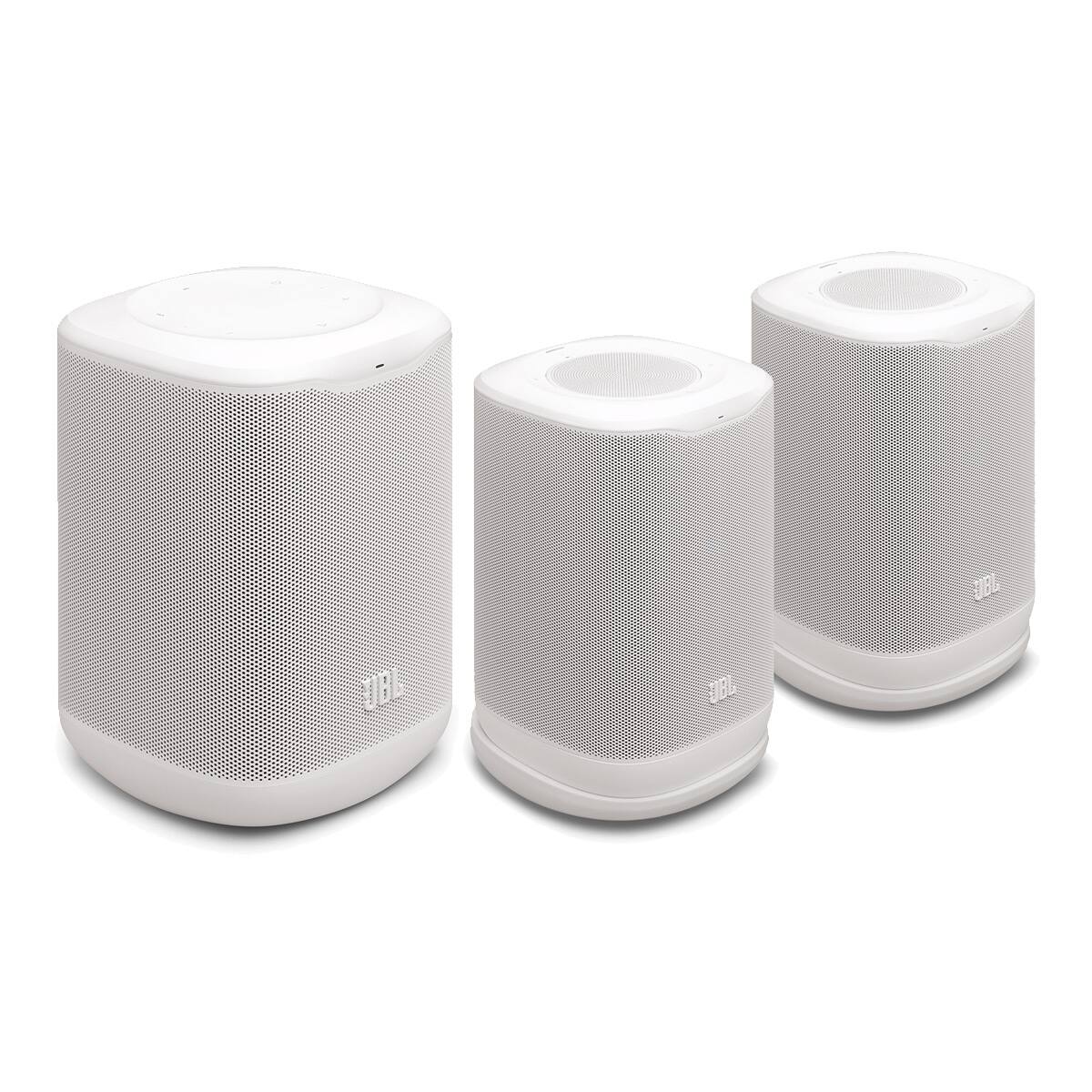 JBL - Cove Speaker Bundle with P1 and (2) M1 Home Wi-Fi Speakers - White