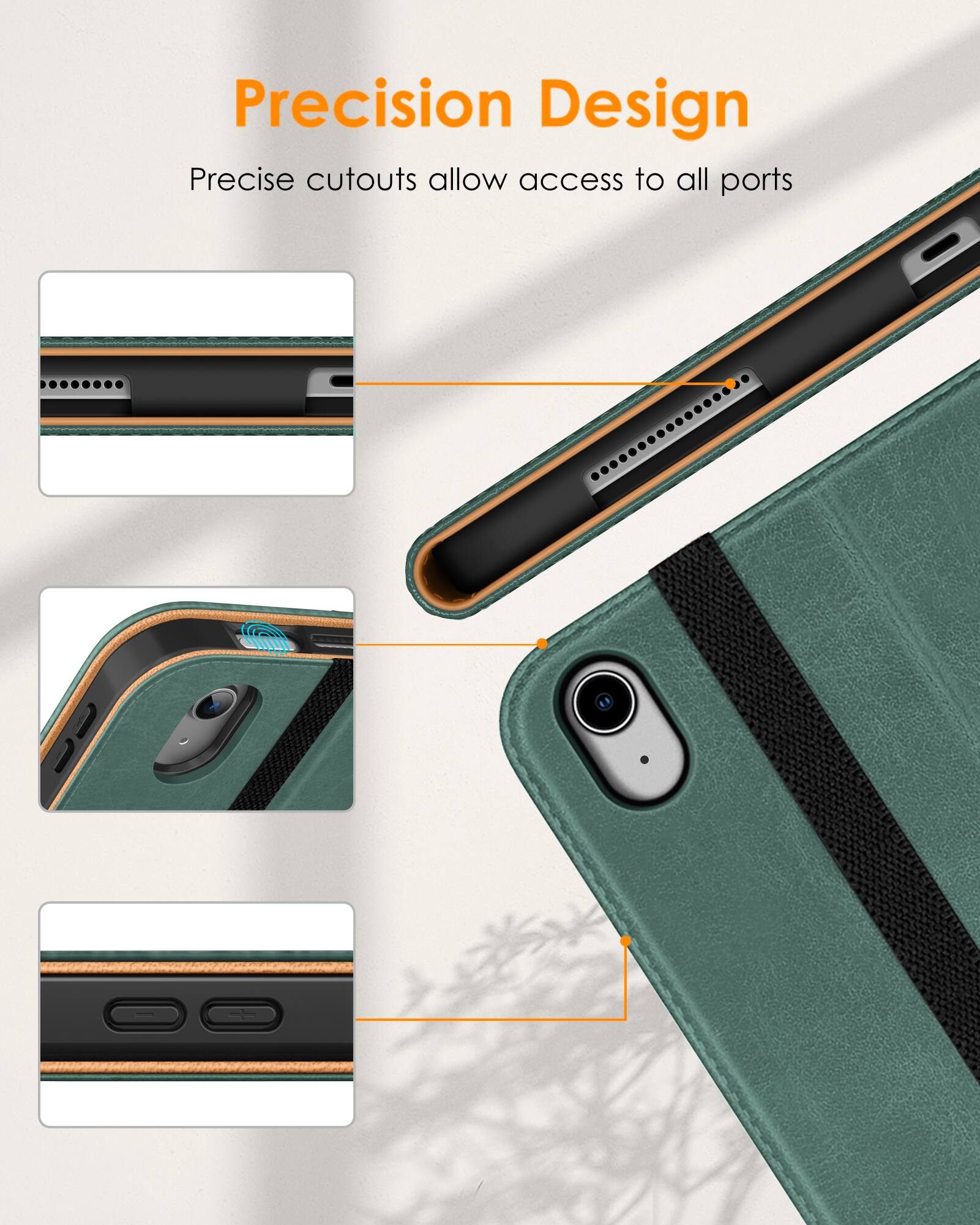 Precision Design  
Precise cutouts allow access to all ports