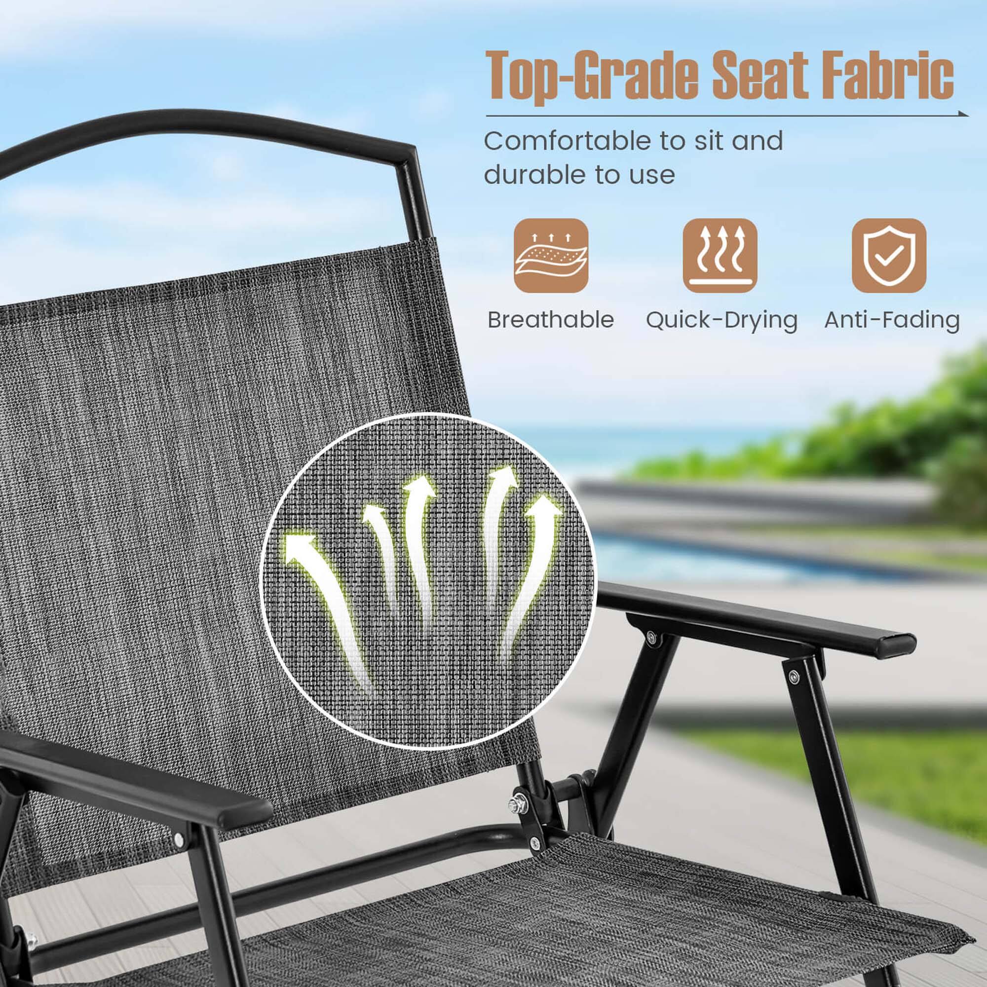 Top-Grade Seat Fabric  
Comfortable to sit and durable to use  
Breathable  
Quick-Drying  
Anti-Fading