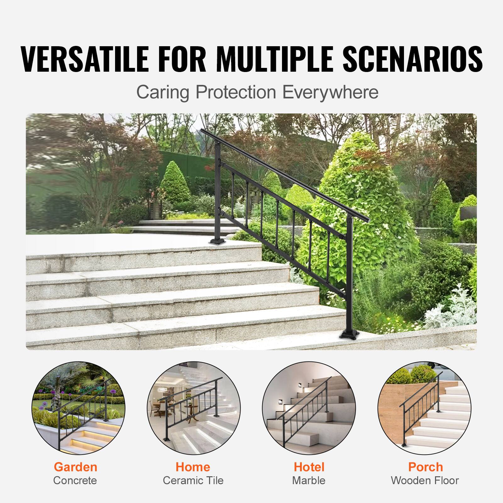 VERSATILE FOR MULTIPLE SCENARIOS Caring Protection Everywhere

Garden Concrete
Home Ceramic Tile
Hotel Marble
Porch Wooden Floor