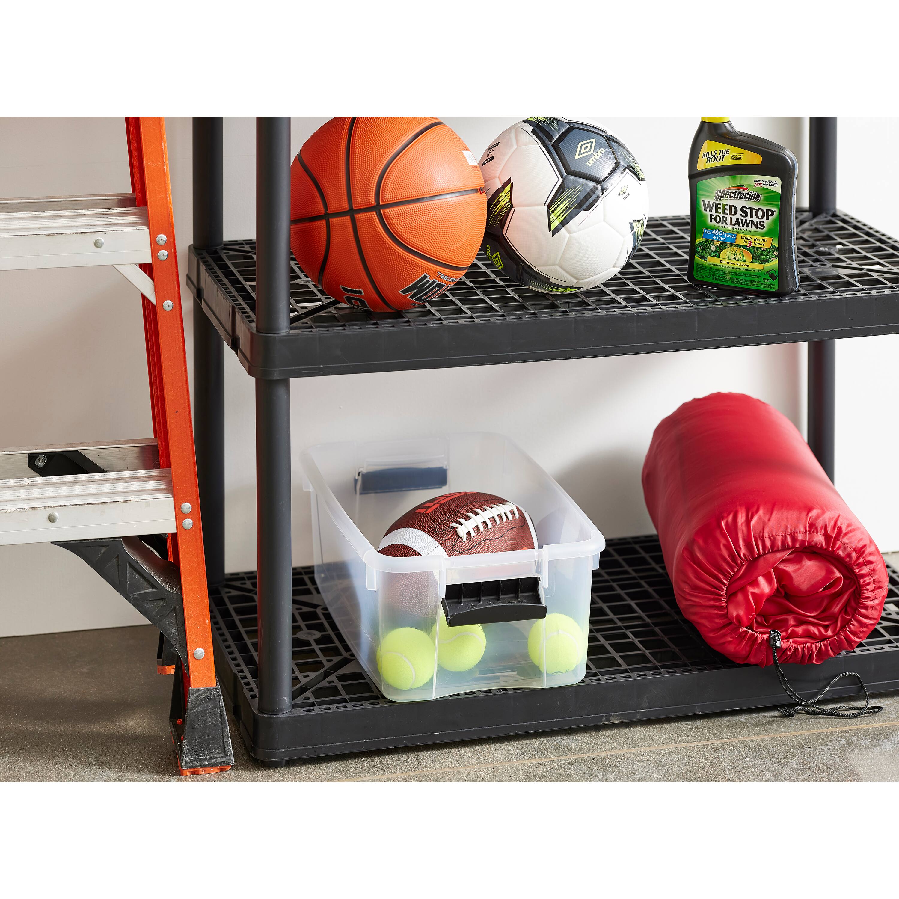 Alt View 17. Sterilite - Ultra Latch Storage Box (12 Pack) - Clear/White.