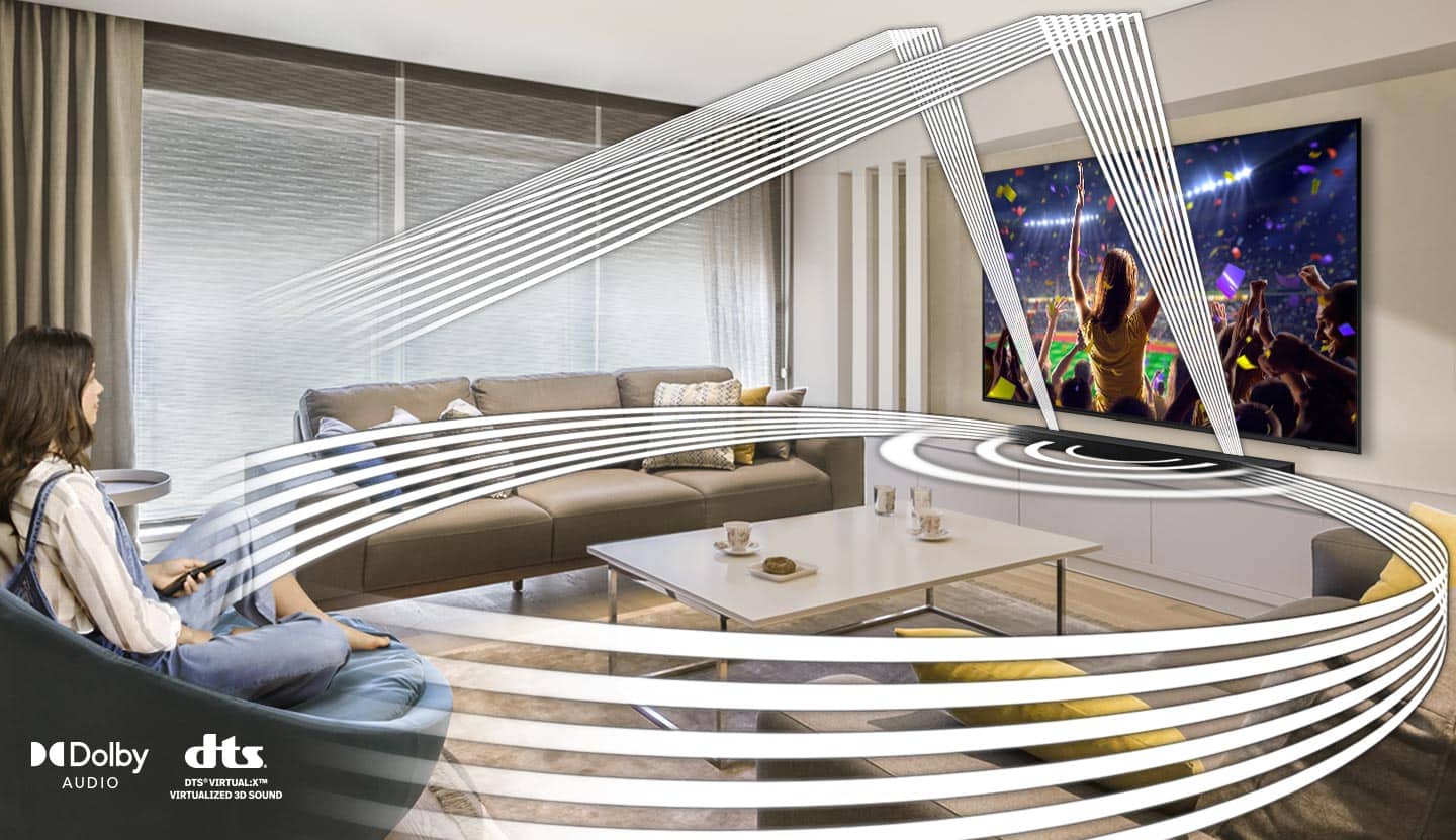 Alt View 14. Samsung - HW-B650/ZA 3.1 Channel Soundbar with Wireless Subwoofer, Dolby 5.1 / DTS Virtual:X - Black.