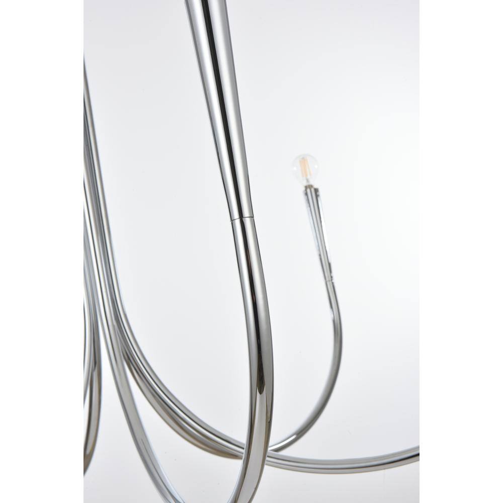 Back. Living District - Layne 42 inch chandelier in Chrome - Chrome.