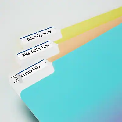 Avery TrueBlock Laser/Inkjet File Folder Labels, 2/3