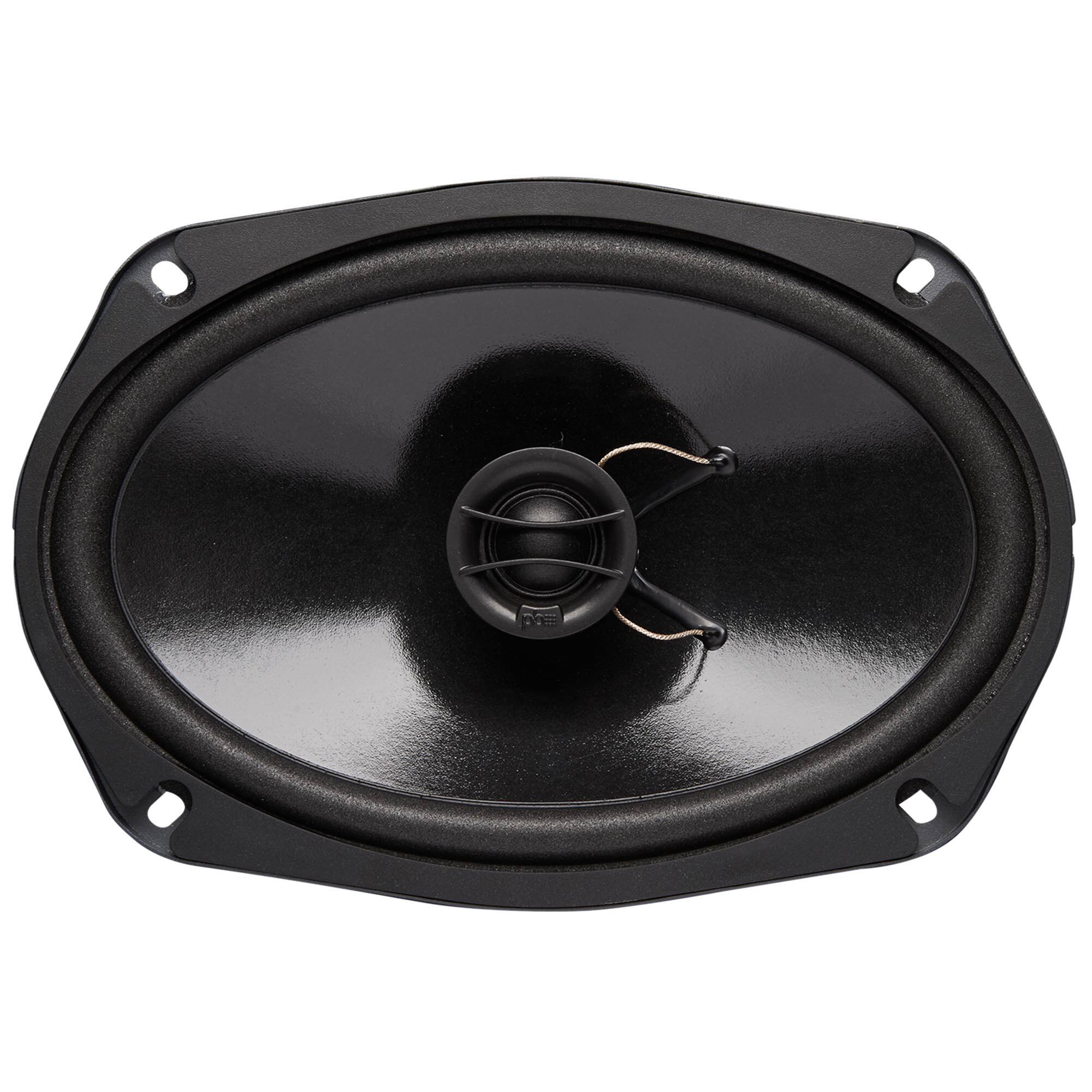 Alt View 1. Powerbass - PowerBass S-6902T - 6x9" Shallow Mount Coaxial OEM Speakers - Pair - Black/Gray.