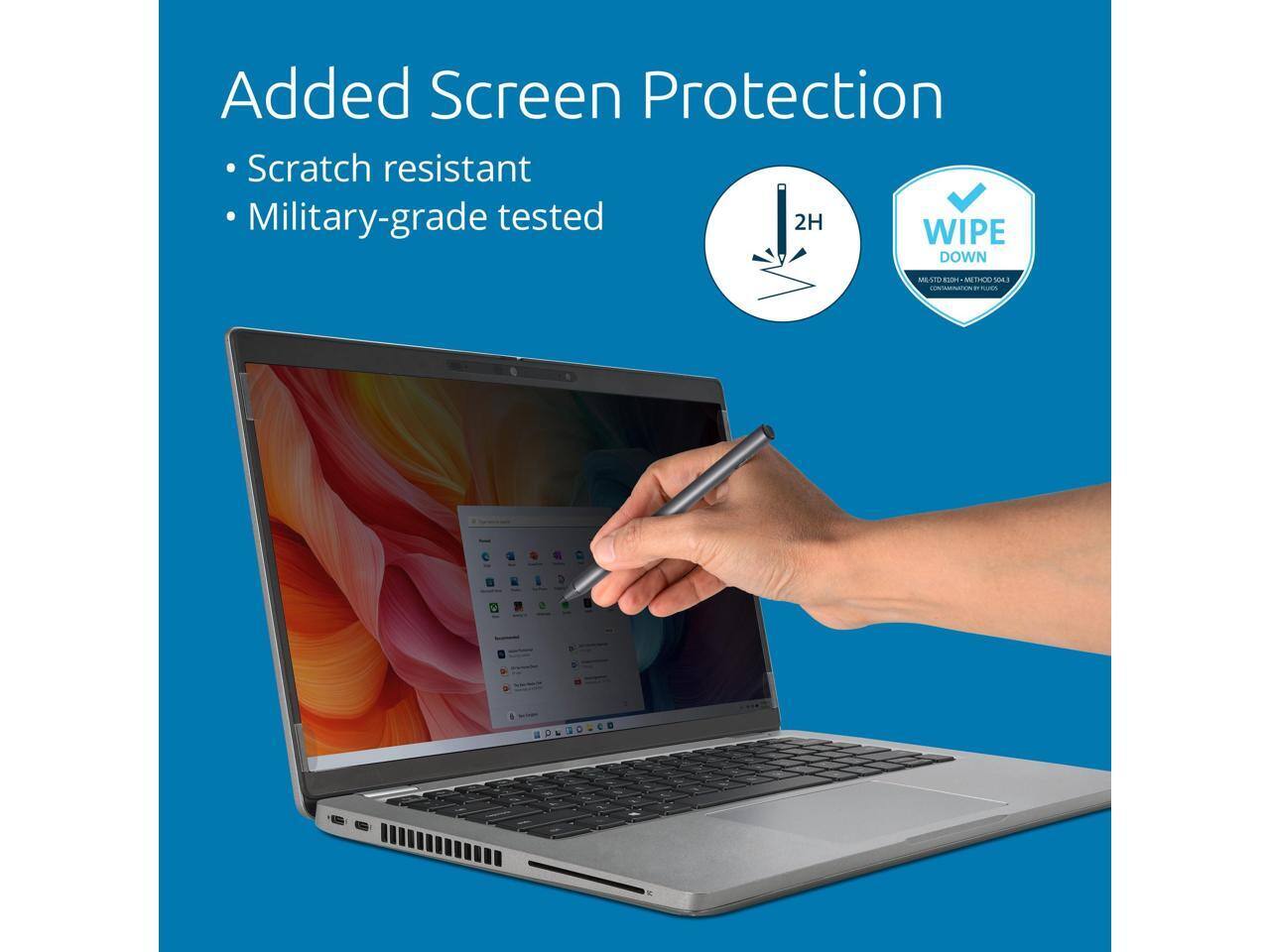 Added Screen Protection  
- Scratch resistant  
- Military-grade tested  

2H  

WIPE DOWN