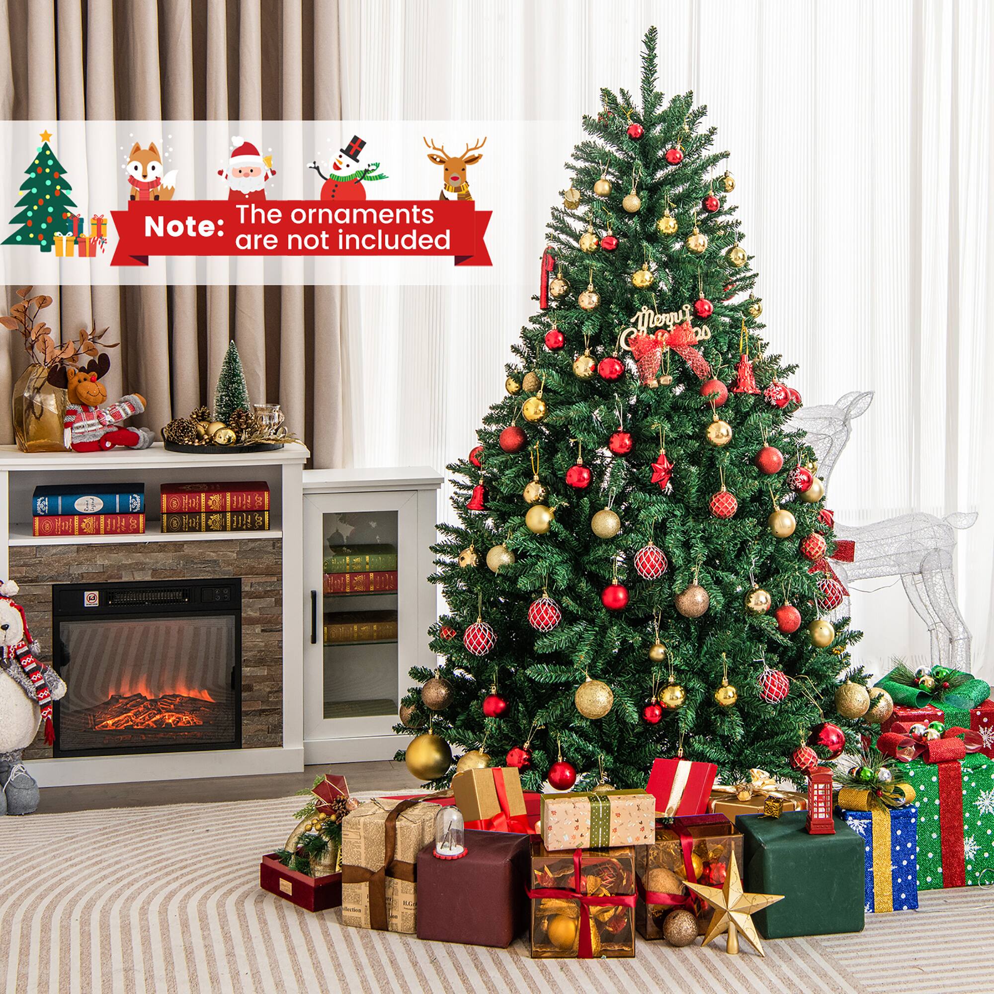 Note: The ornaments are not included