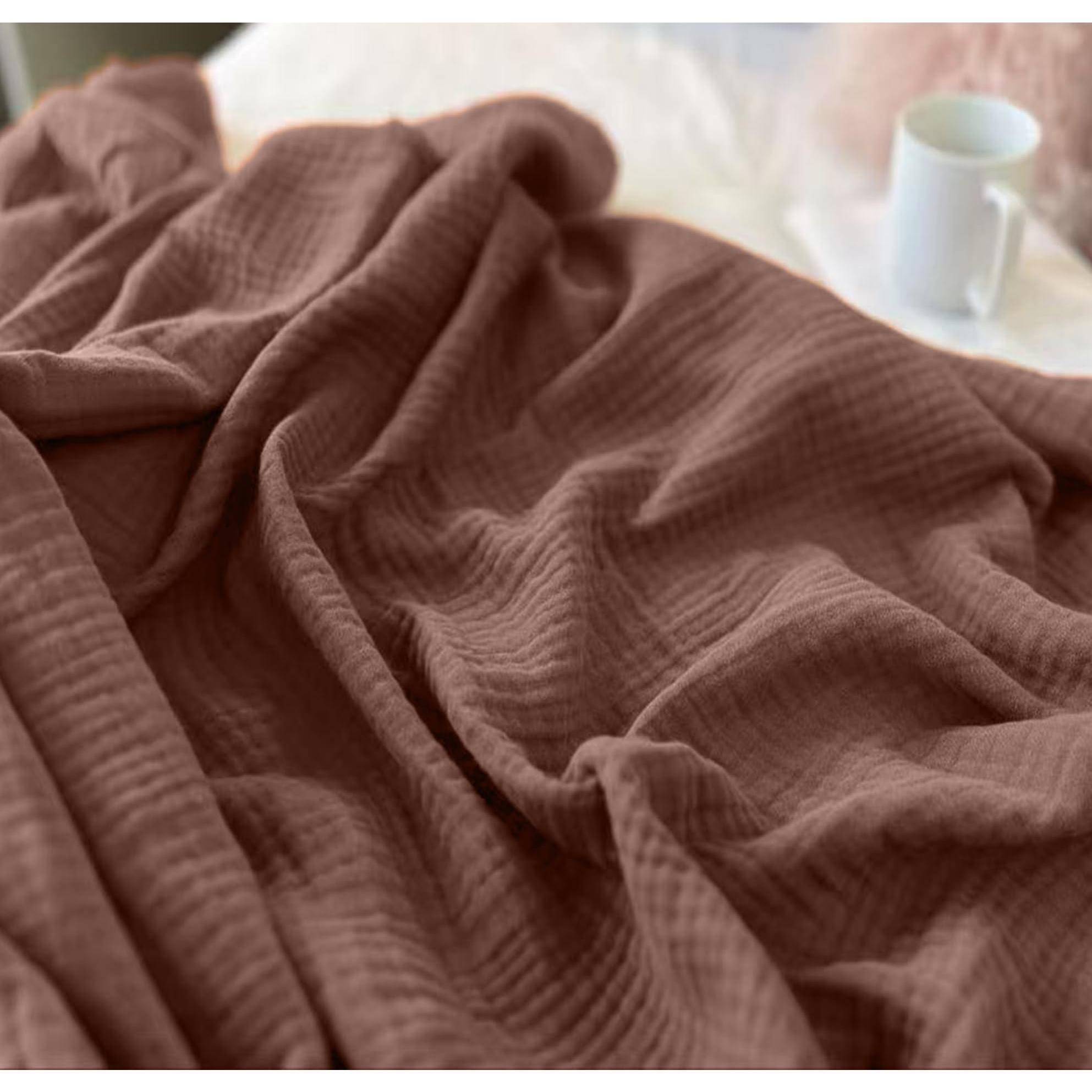 Brown/Carmal-Large Throw