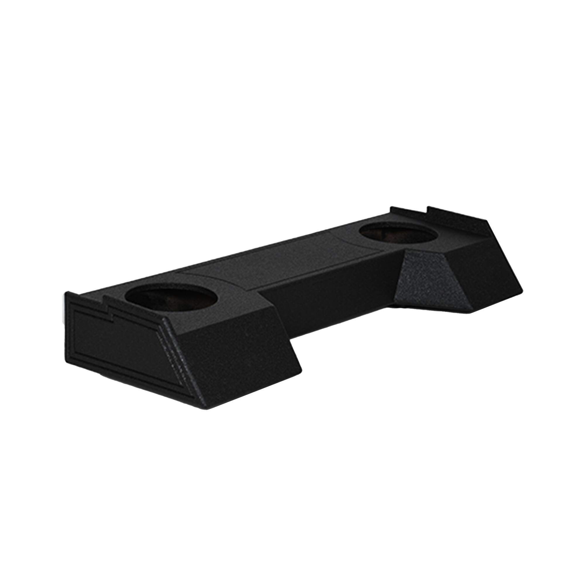 Alt View 3. QPower - QPower Dual 10" Subwoofer Enclosure for Dodge Ram Crew Cab & Quad Cab 2019-2026 - BED LINER BLACK.