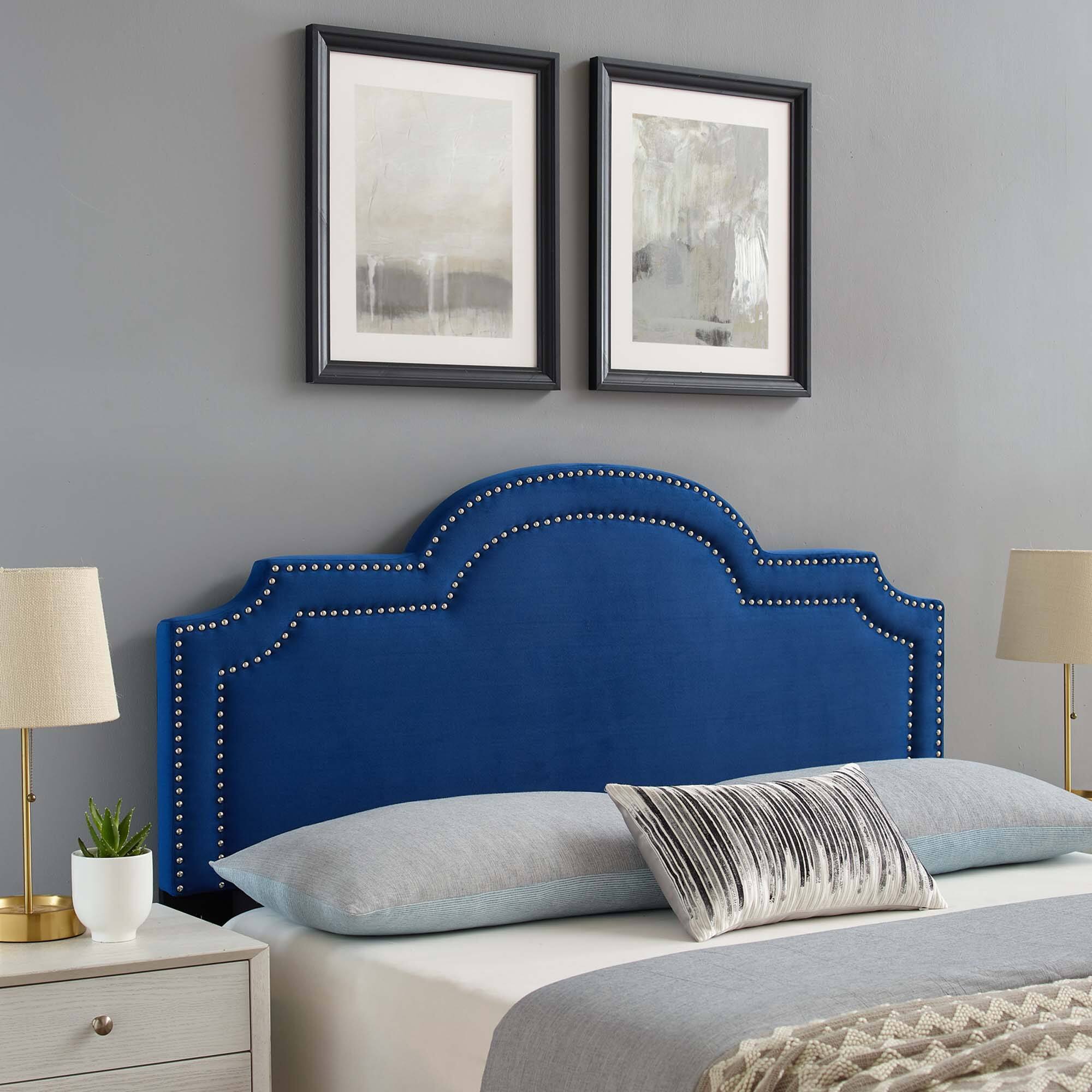 Alt View 2. Modway - Belinda Performance Velvet King/California King Headboard by Modway - Navy.