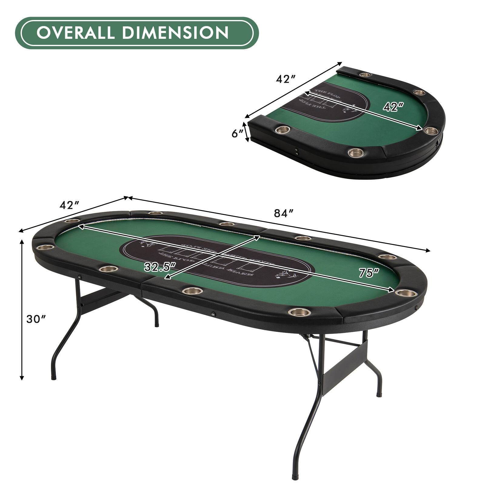 OVERALL DIMENSION  
42" T PLI oL RA 42" 6" 42" 1 84" 32.5" PATILAOOK C 75" 30"