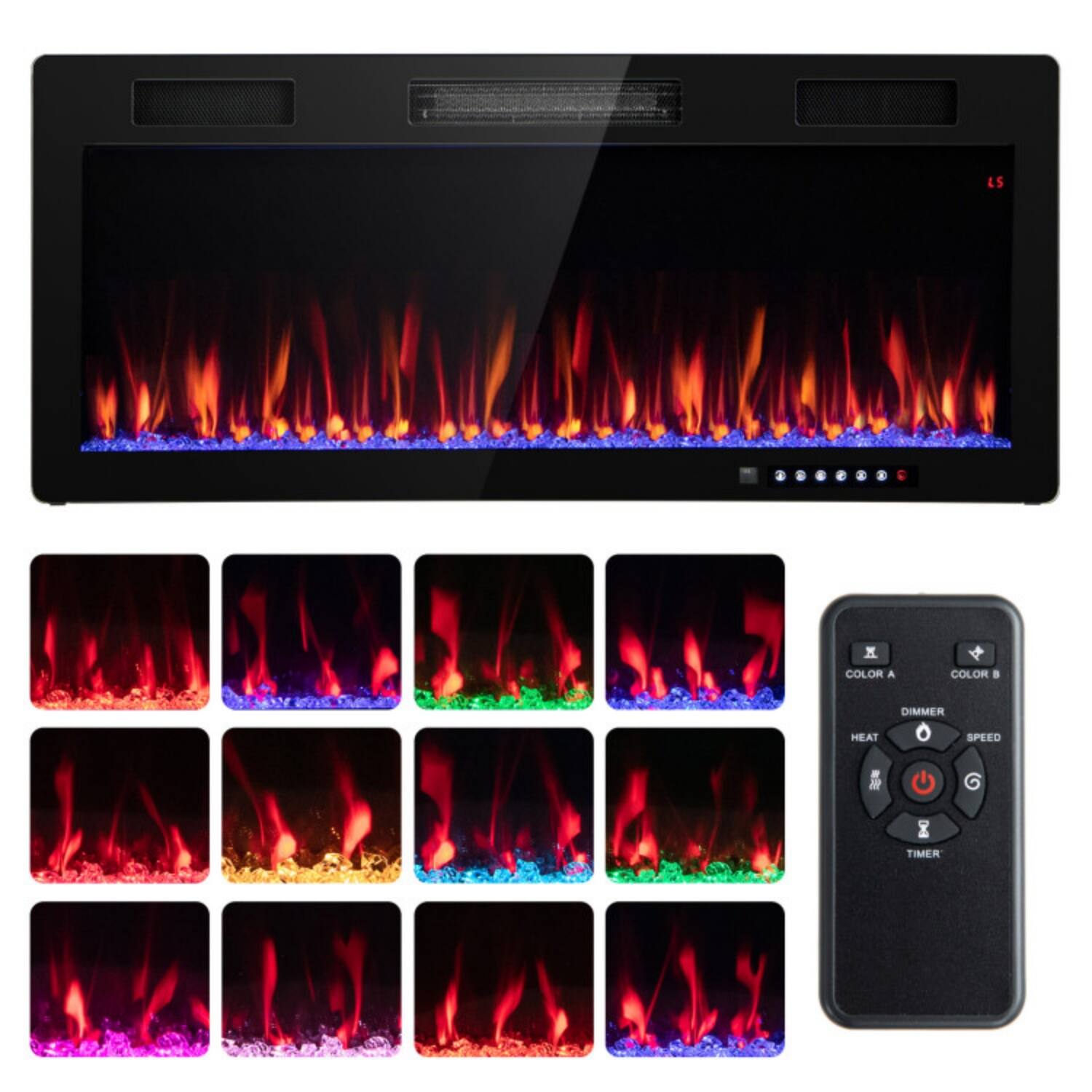 4S x COLOR A COLOR B  
DIMMER HEAT SPEED  
TIMER