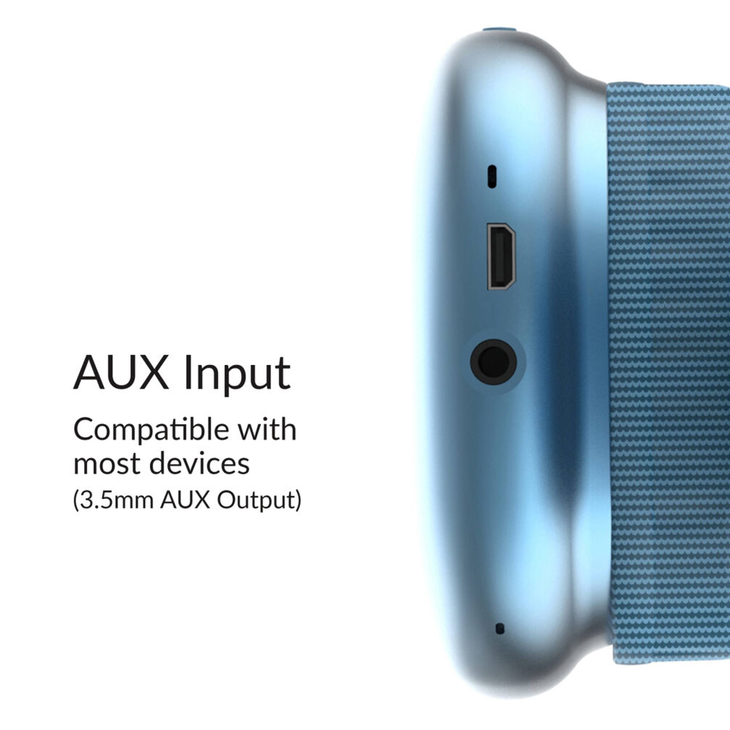 AUX Input
Compatible with most devices
(3.5mm AUX Output)