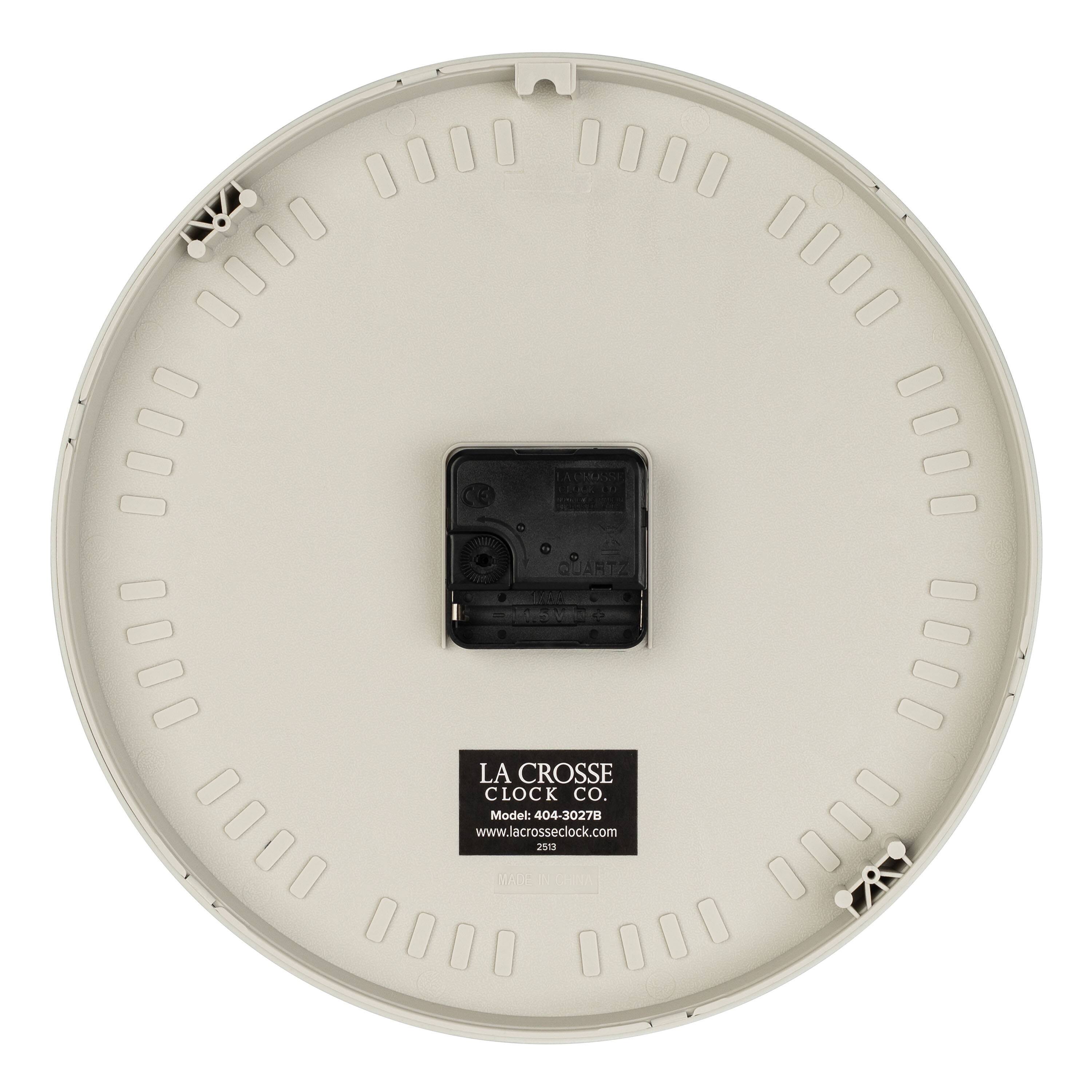 QUARTZ Ad o LA CROSSE CLOCK CO.  
Model: 404-30278  
www.lacrosseclock.com  
2513 MADA A VCNNA