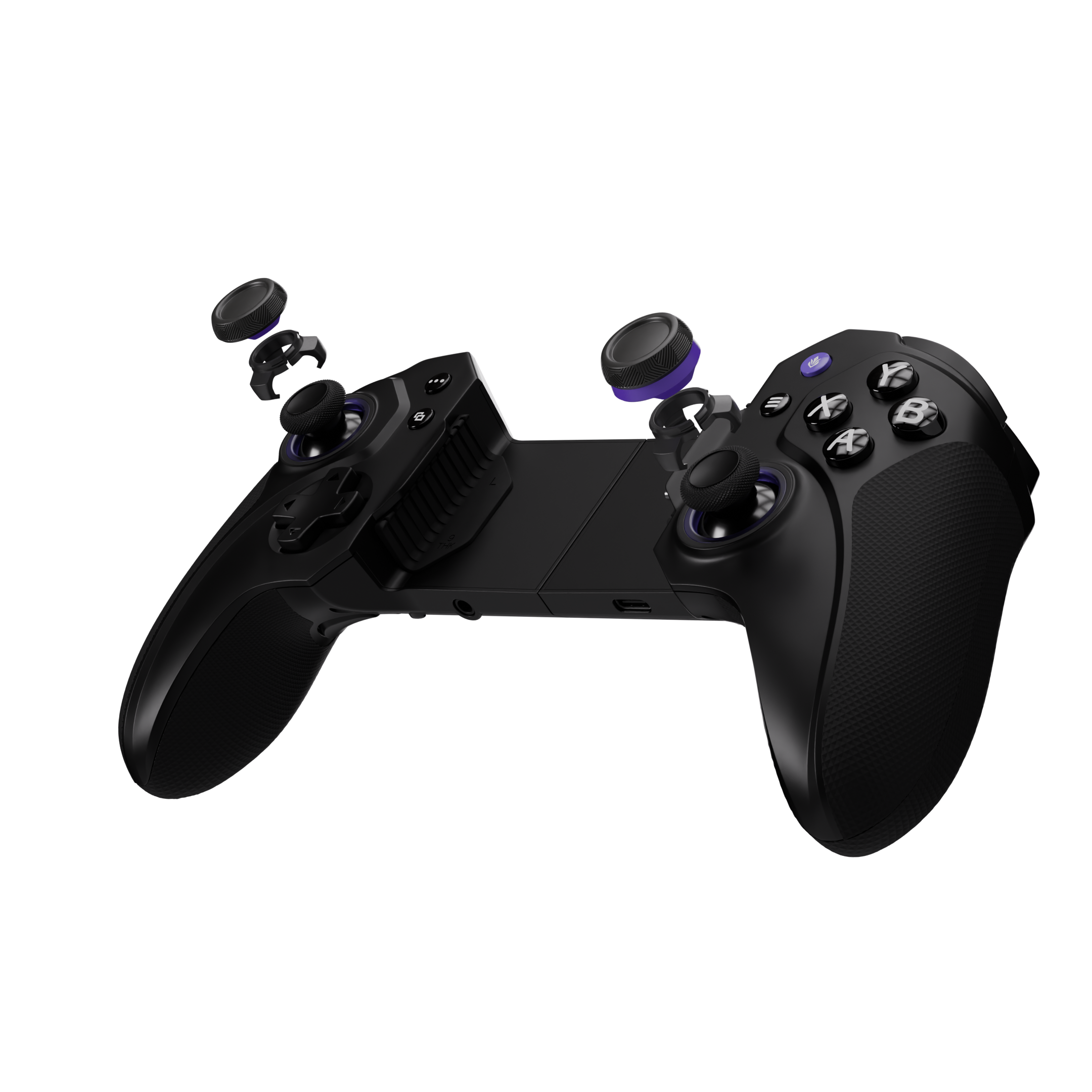 Alt View 1. ELO - ELO - Ascend Pro Gaming Thumbsticks for PlayStation 5, Xbox & Nintendo Switch 2 Pro Controller, Dual-Rise - Black - Black.