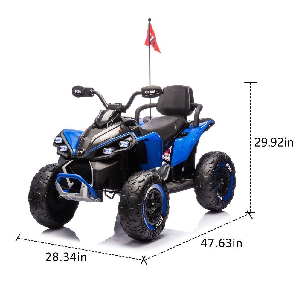 BNCK Racing ATV for Speed  
- Height: 29.92in  
- Width: 28.34in  
- Length: 47.63in