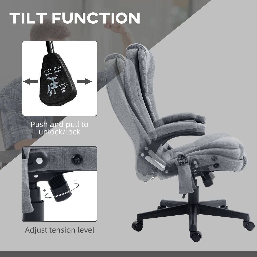 TILT FUNCTION

Push and pull to unlock/lock

Adjust tension level