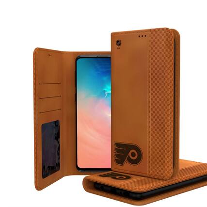 Front. Keyscaper - Philadelphia Flyers Galaxy Burn Design Folio Case - S22 Plus - Multicolor.