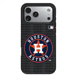 Keyscaper - MLB - Houston Astros Personalized Bump Case with 8.2ft Drop Protection - 16 Pro - Multicolor
