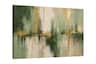 FC Design - Large Canvas 24x36" Green Abstract Grunge Paint Drip Art Painting Home Wall Décor - MultiColor
