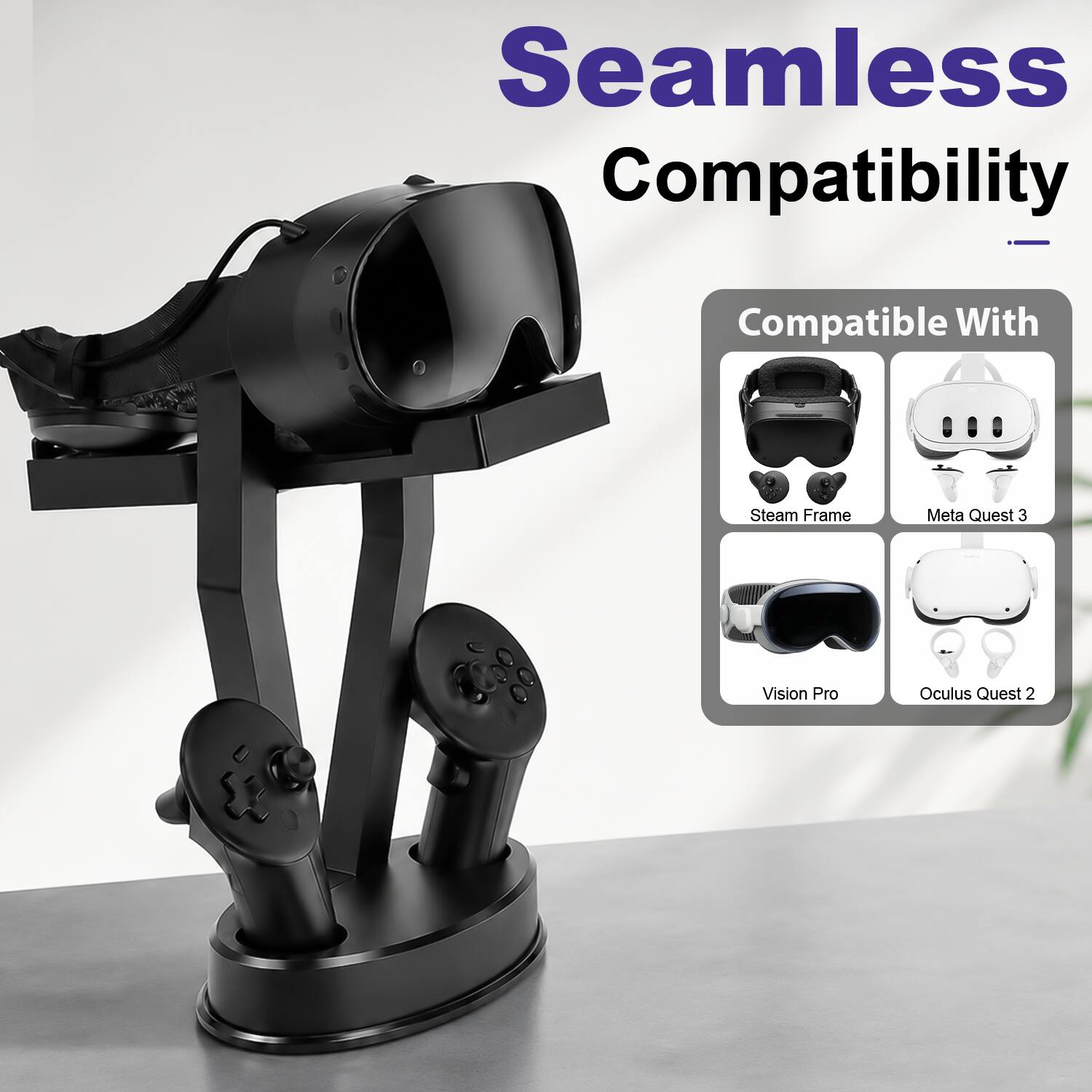 Seamless Compatibility

Compatible With
- Steam Frame
- Meta Quest 3
- Vision Pro
- Oculus Quest 2