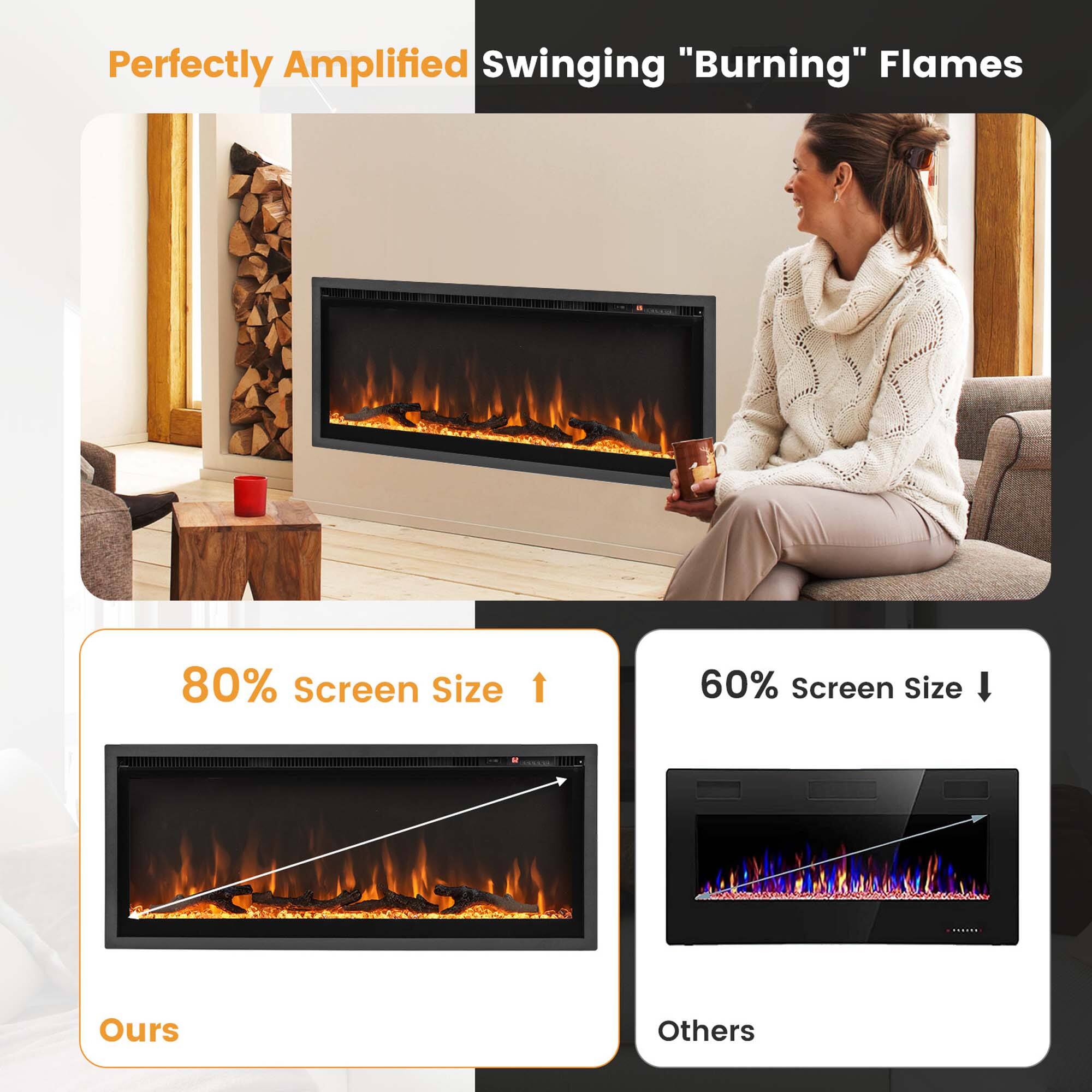 Perfectly Amplified Swinging "Burning" Flames

80% Screen Size

60% Screen Size

Ours

Others