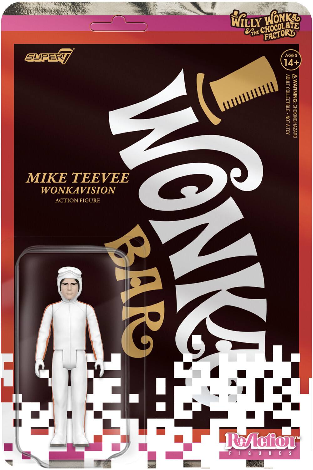 Photos - Action Figures / Transformers Re:Action Super7 - Willy Wonka & The Chocolate Factory - Reaction Wv3 - Mike Teevee  - Collectibles - Multicolor 840049856 (White Suit)