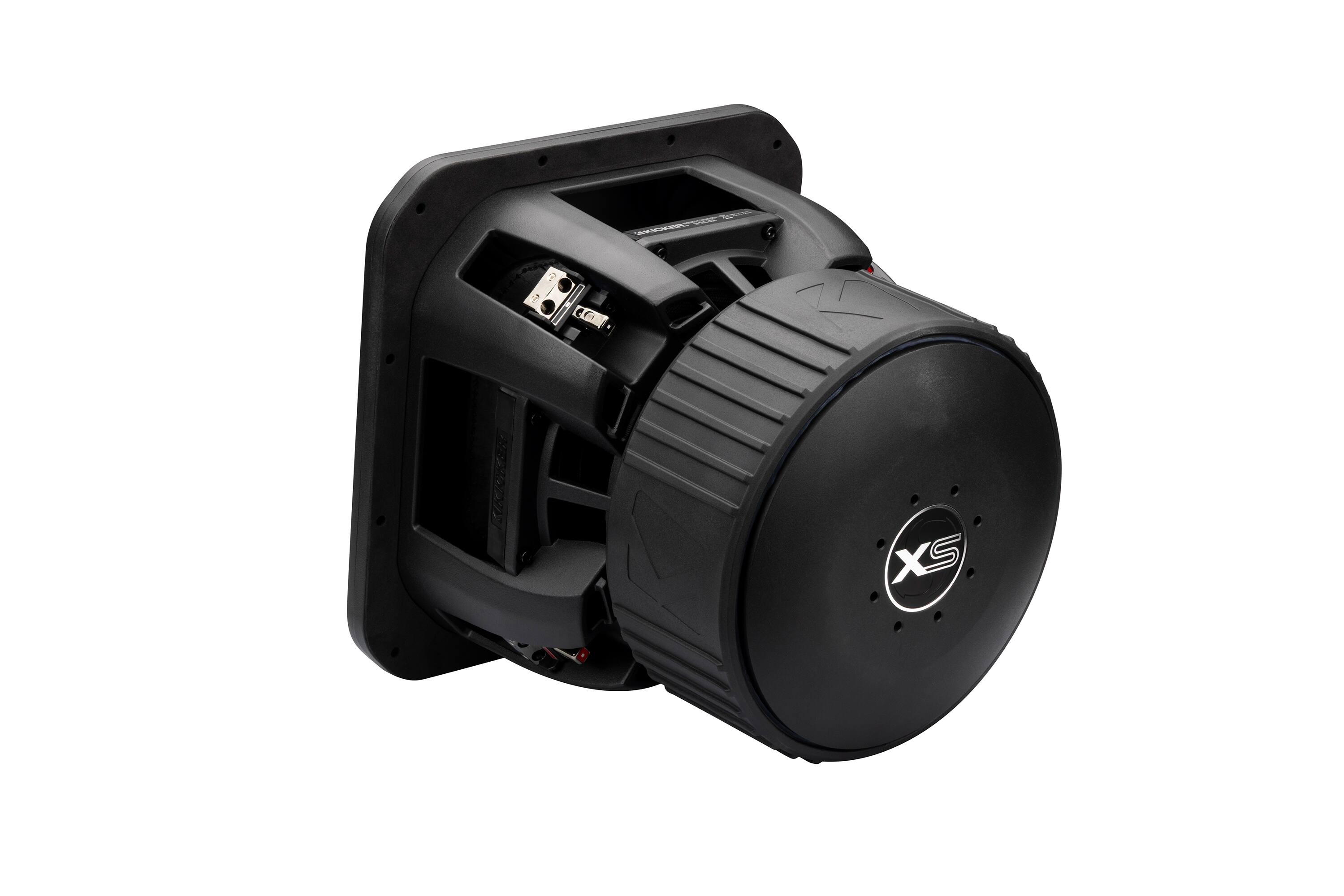 Alt View 7. KICKER - KICKER 52L7XS122 - 12" SoloXS L7XS 2 Ohm DVC Square Subwoofer with 1500-3000W RMS, 43mm Xmax, Forced Air Cooling, a... - Black/Gray.
