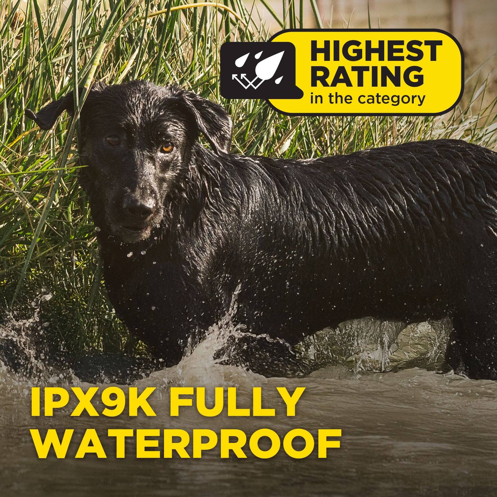 HIGHEST RATING in the category

IPX9K FULLY WATERPROOF
