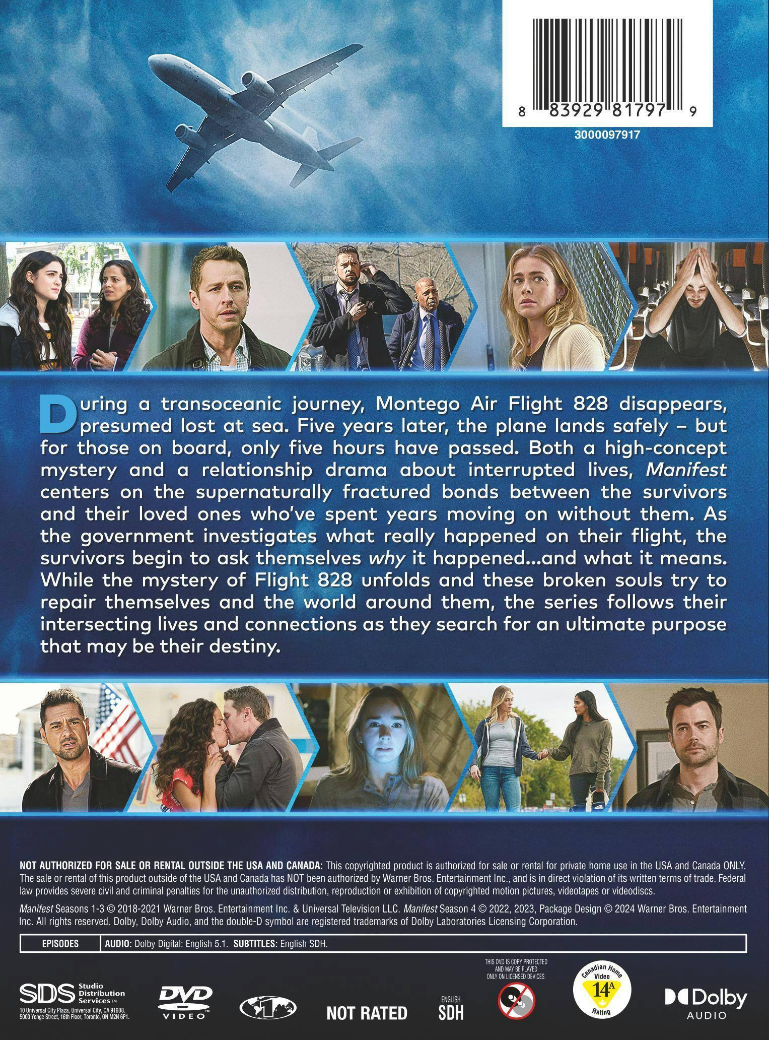 Back. Manifest: The Complete Series [DVD].