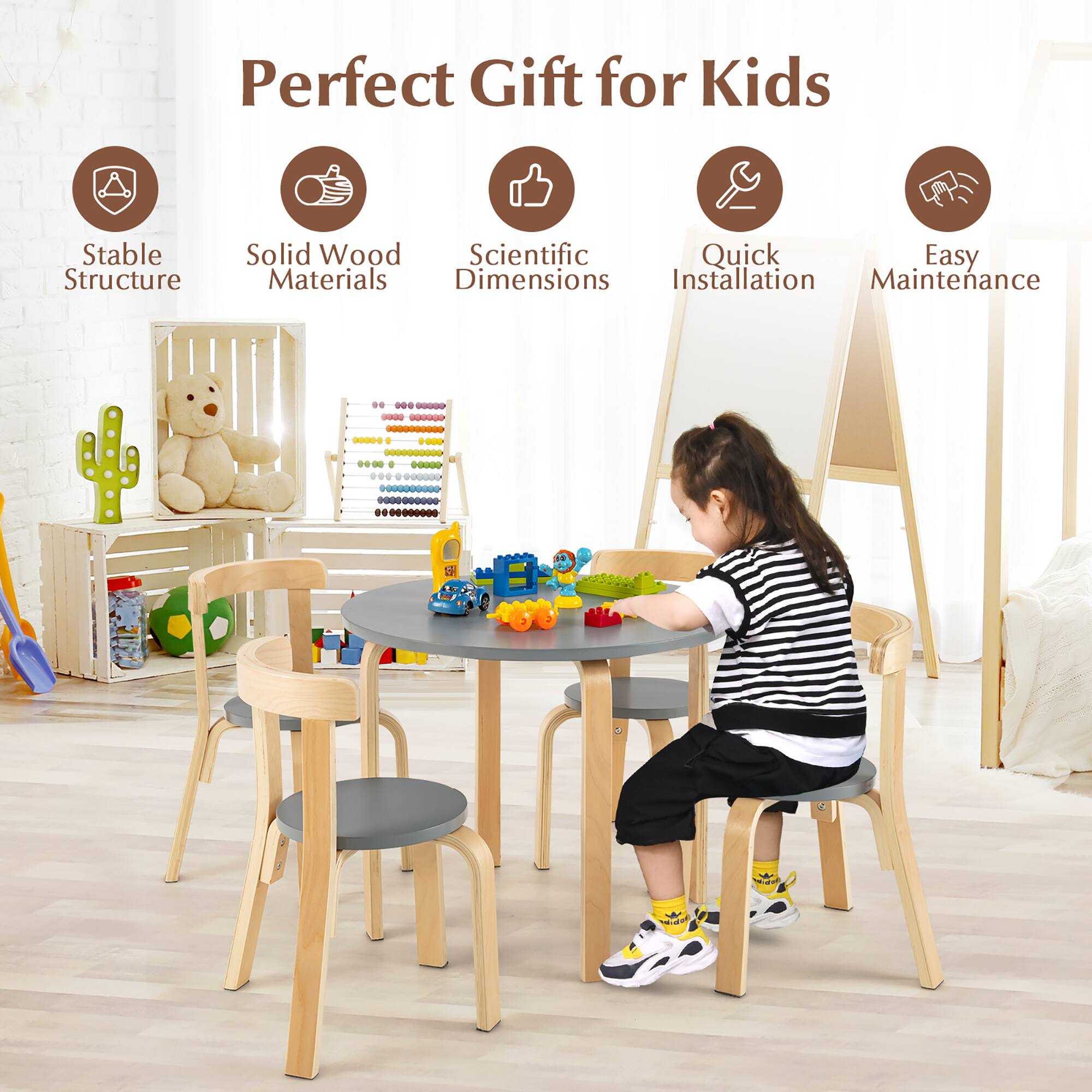 Perfect Gift for Kids

- Stable Structure
- Solid Wood Materials
- Scientific Dimensions
- Quick Installation
- Easy Maintenance