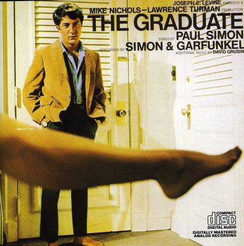 JOSEPH E. LEVINE PRESENTS A MIKE NICHOLS - LAWRENCE TURMAN PRODUCTION  
THE GRADUATE  
SONGS BY PAUL SIMON  
PERFORMED BY SIMON & GARFUNKEL  
ADDITIONAL MUSIC BY DAVID GRUSIN  

COMPACT DISC  
DIGITAL AUDIO  
DIGITALLY MASTERED  
ANALOG RECORDING