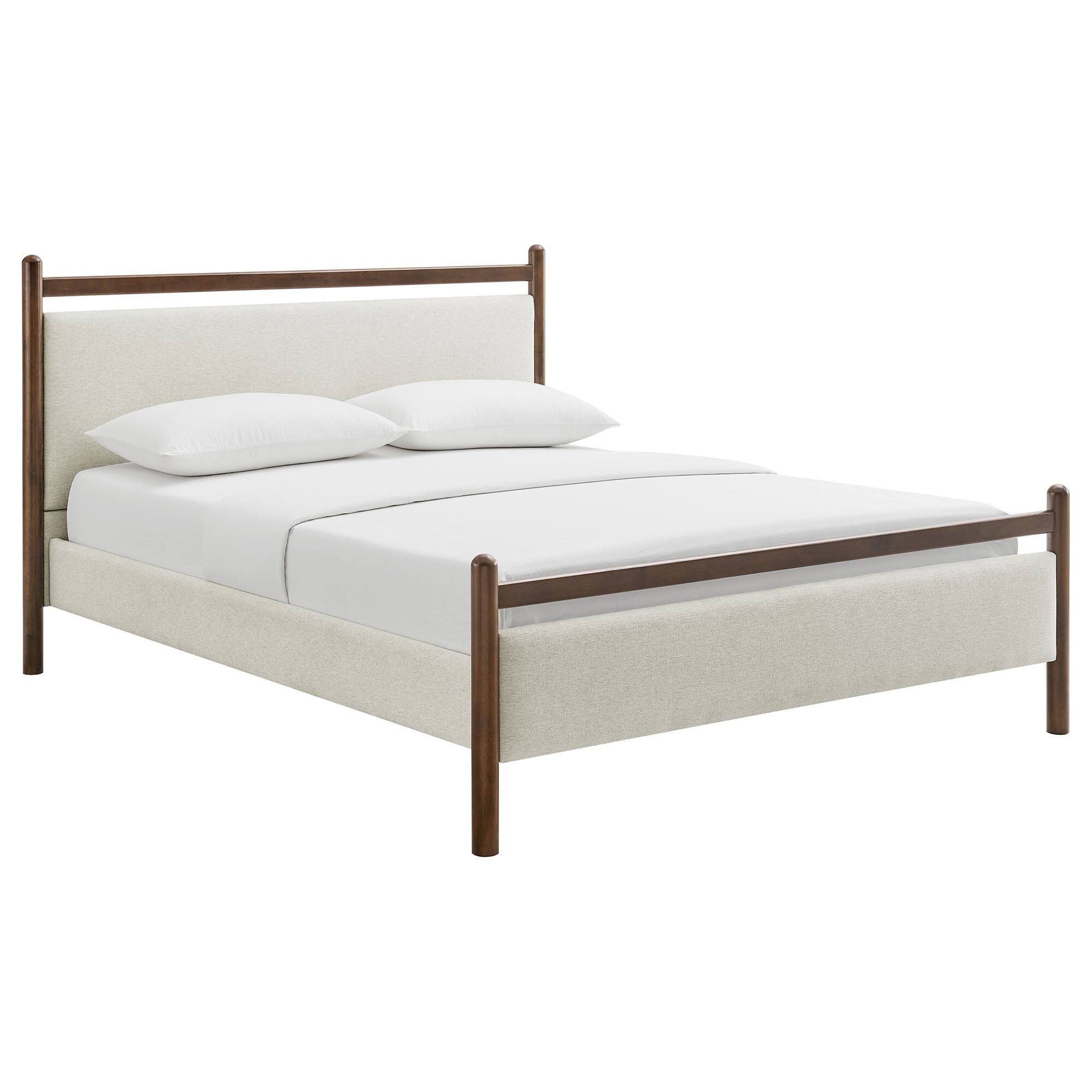Alt View 2. Modway - Ginny Platform Bed Frame by Modway - Wenge Heathered Ivory.