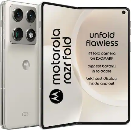 motorola razr fold
unfold flawless
#1 fold camera by DXOMARK
biggest battery in foldable
brightest display inside and out