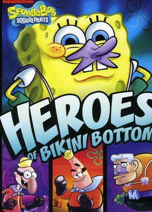 Front. SpongeBob Squarepants - Spongebob Squarepants: Heroes of Bikini Bottom - DVD.