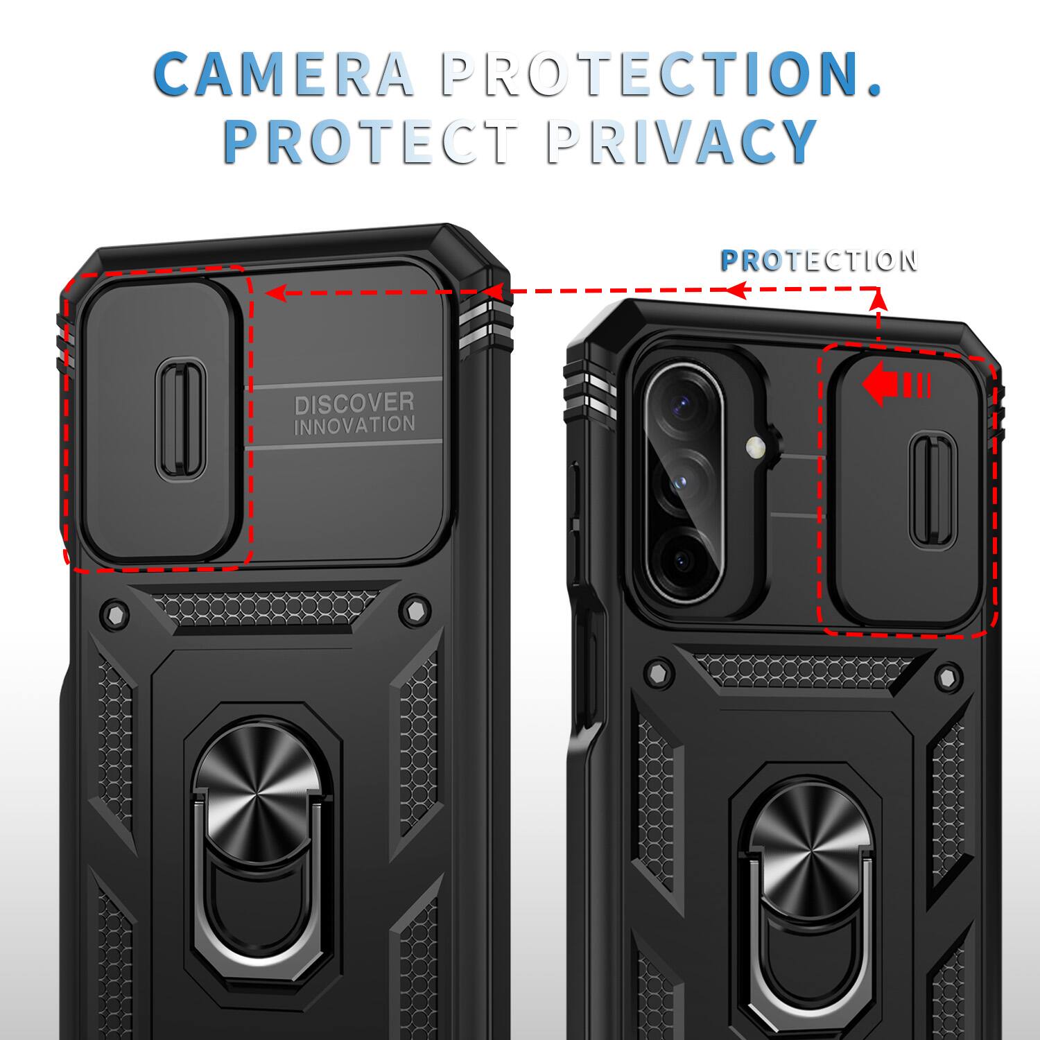 CAMERA PROTECTION. PROTECT PRIVACY  
PROTECTION  
DISCOVER INNOVATION