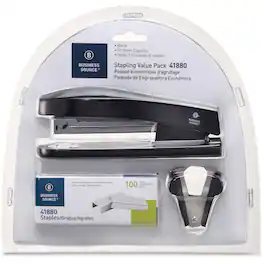 Business Source - Stapling Value Pack - Holds Upto 210 Staple - Full Strip - Black - 3 / Pack