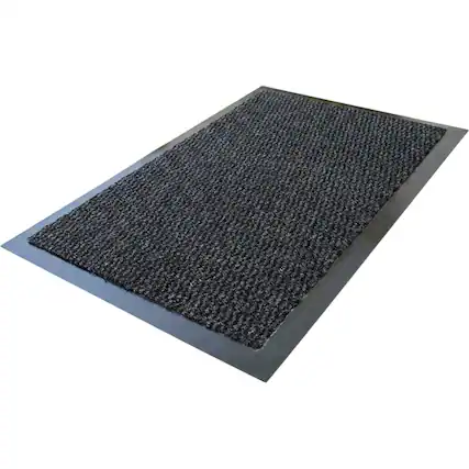Front. Floortex - Gray Door Mat - 36" x 60" - Gray.