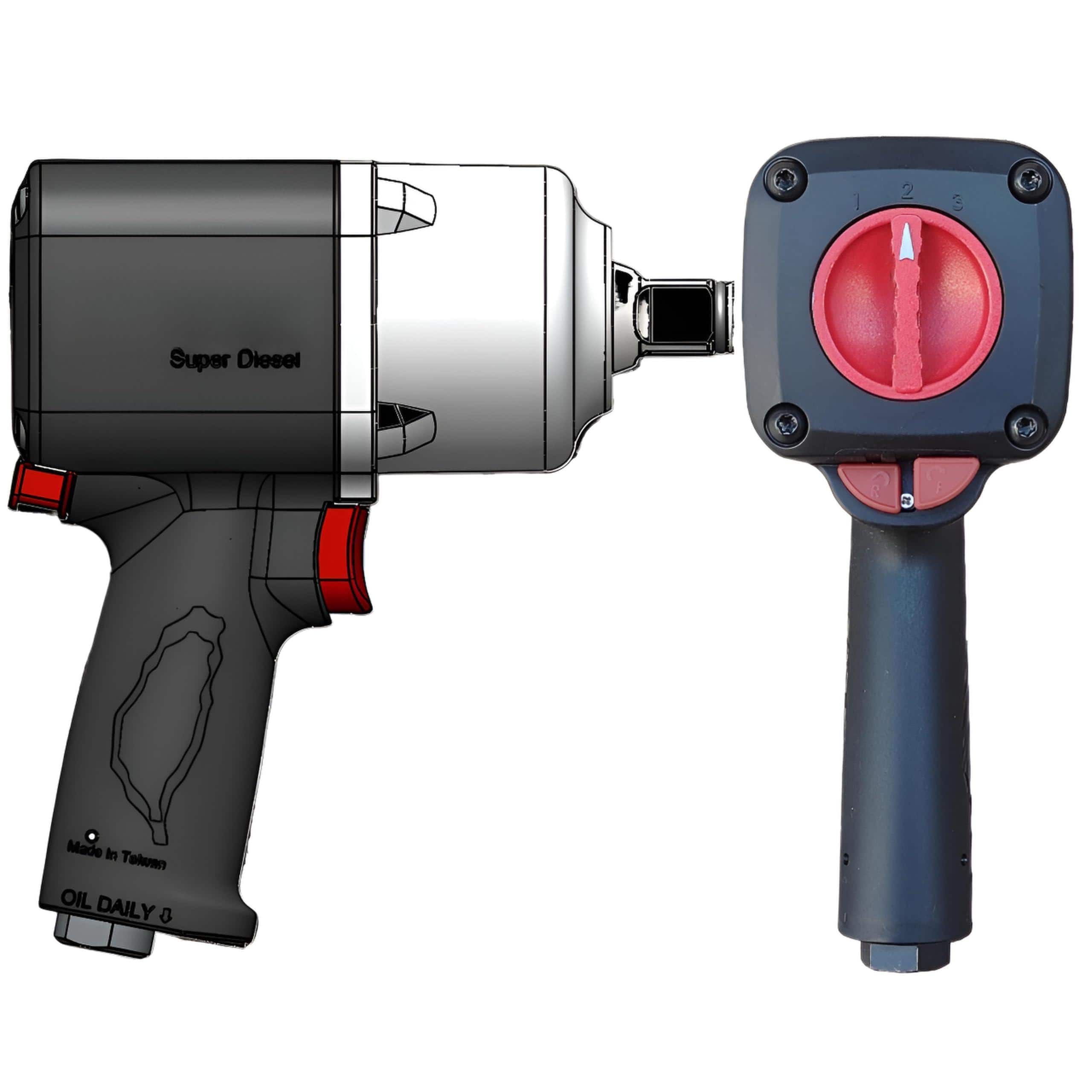 JETRANSPORT - 3/4-inch Driver Air Impact Wrench - Default