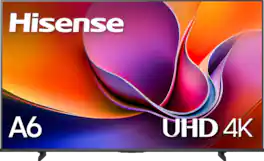 Hisense - 65" Class A6 4K UHD Series LED HDR Smart Fire TV (2025)