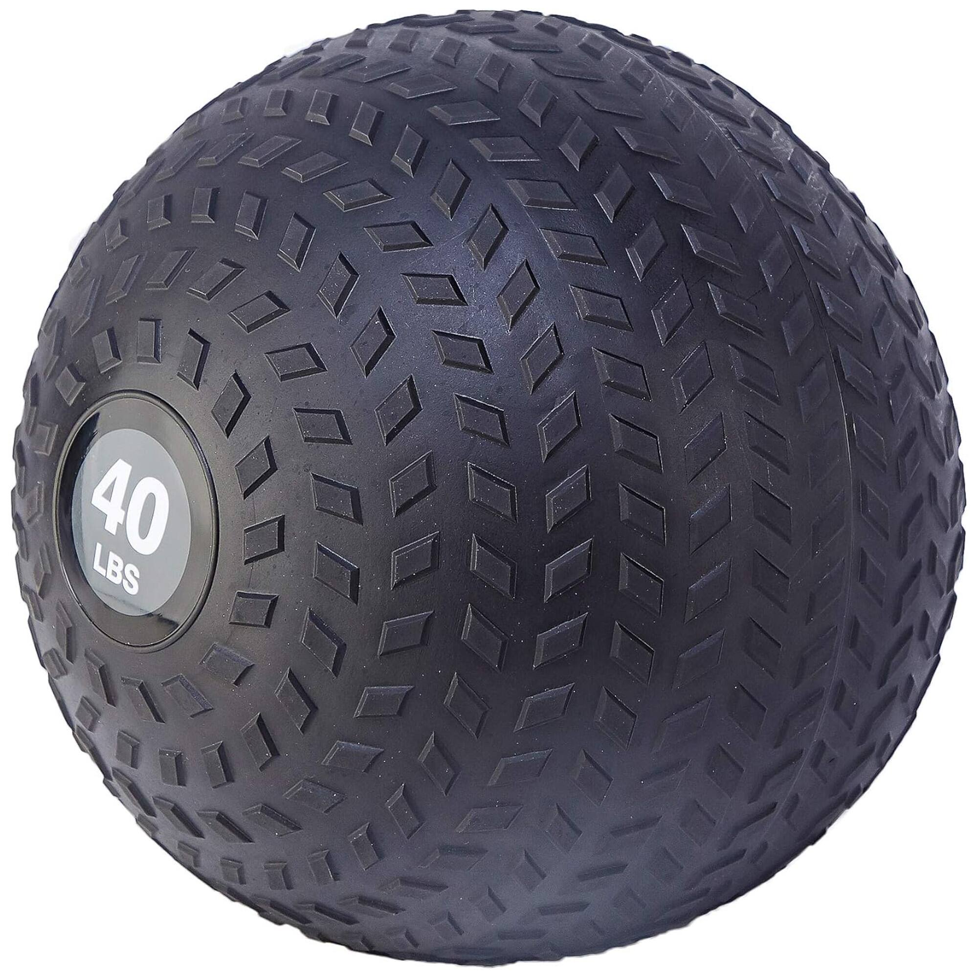 Alt View 1. Fitvids - Fitvids 40 Pound Weighted Medicine Ball for Home Gym Training and Fitness, Gray - Gray.