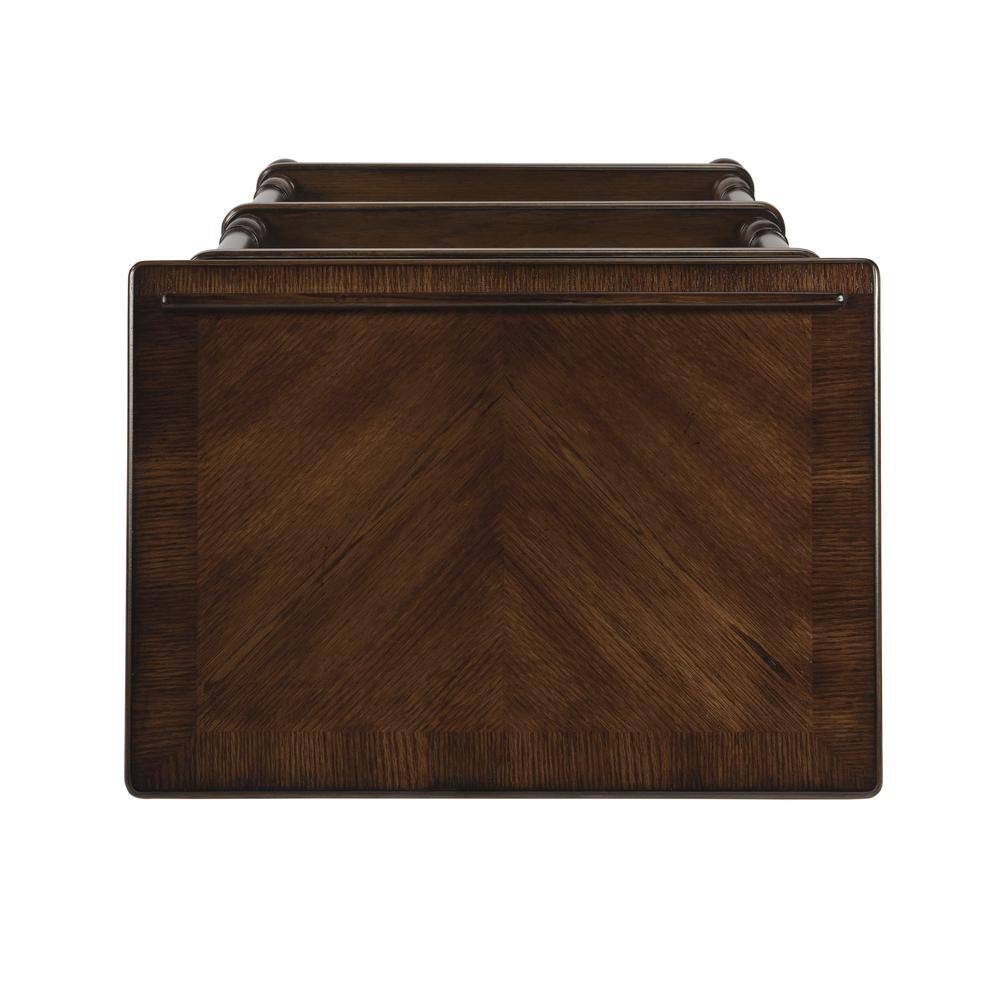 Angle. Butler Specialty - Alden 4-Tier Library Stand - Medium Brown.